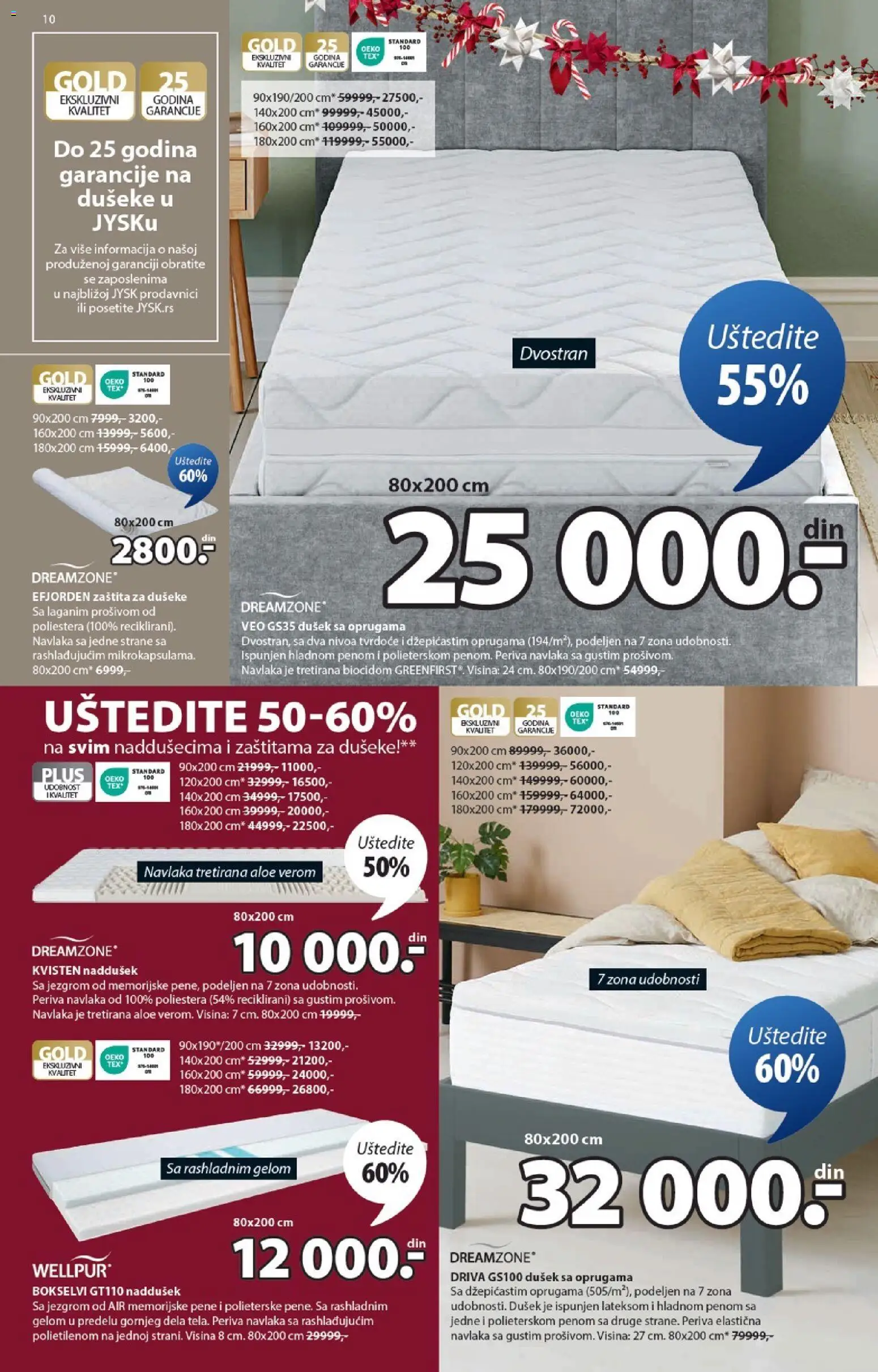 Jysk katalog - važi od 29.10.2025 | Strana: 10 | Proizvode: Dušek