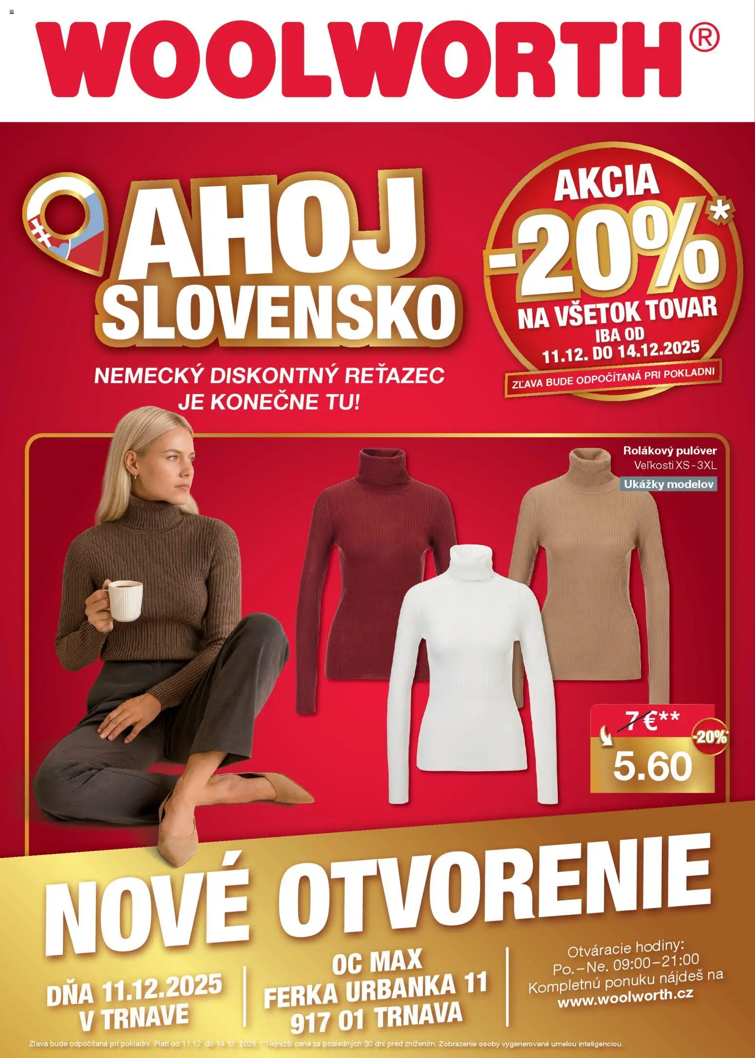 Nové Woolworth akcie – leták je platný od 09.12.2025 | Strana: 1 | Produkty: Hodiny