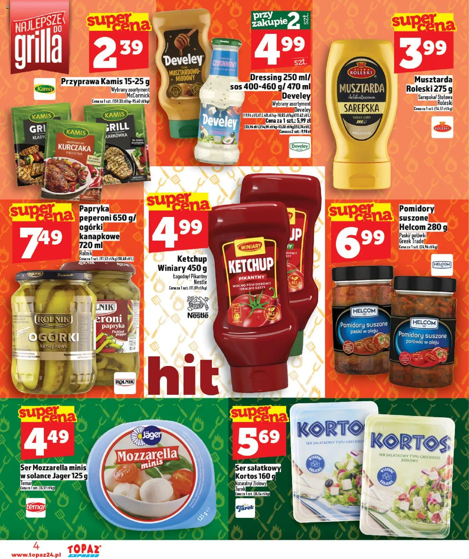 Topaz gazetka - Express od 16.04.2026 | Strona: 4 | Produkty: Karkówka, Papryka, Pomidory suszone, Pomidory