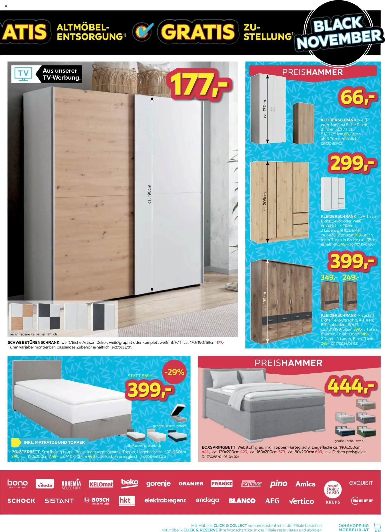 Möbelix Black - Friday gültig ab 04.11.2025 | Seite: 3 | Produkte: Matratze