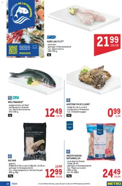 Metro angebote Profi gültig ab 04.09.2025 | Seite: 22 | Produkte: Meeresfrüchte, Fisch