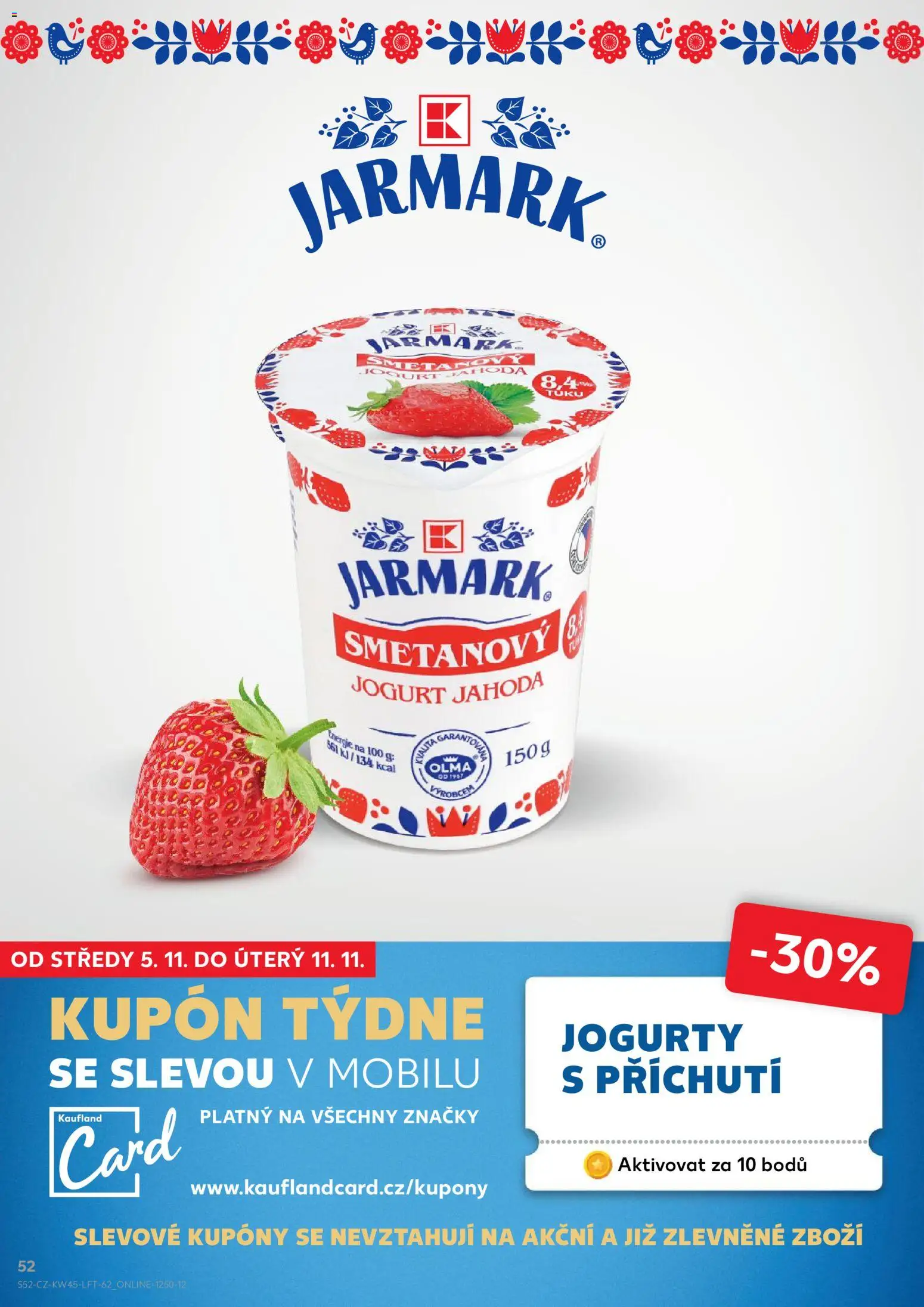 Kaufland leták od 05.11.2025 | Strana: 52 | Produkty: Smetanový jogurt, Jogurt, Jogurty, Vana