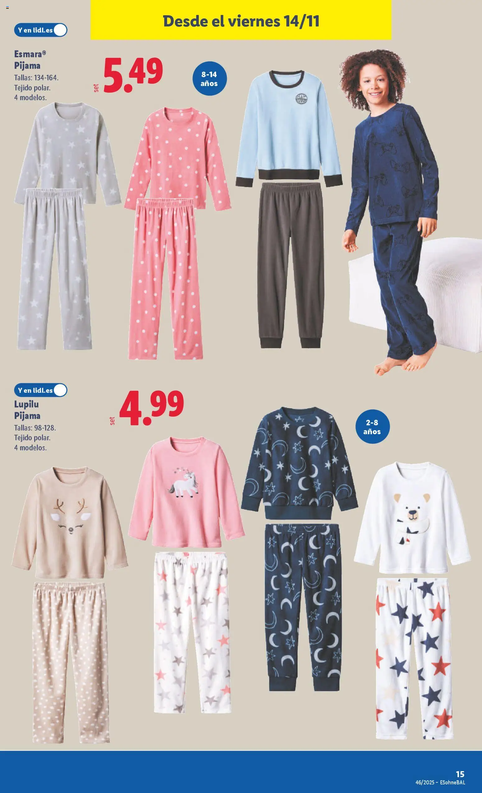 Lidl folleto de bazar │ válido desde el 10.11.2025 | Página: 25 | Productos: Pijama