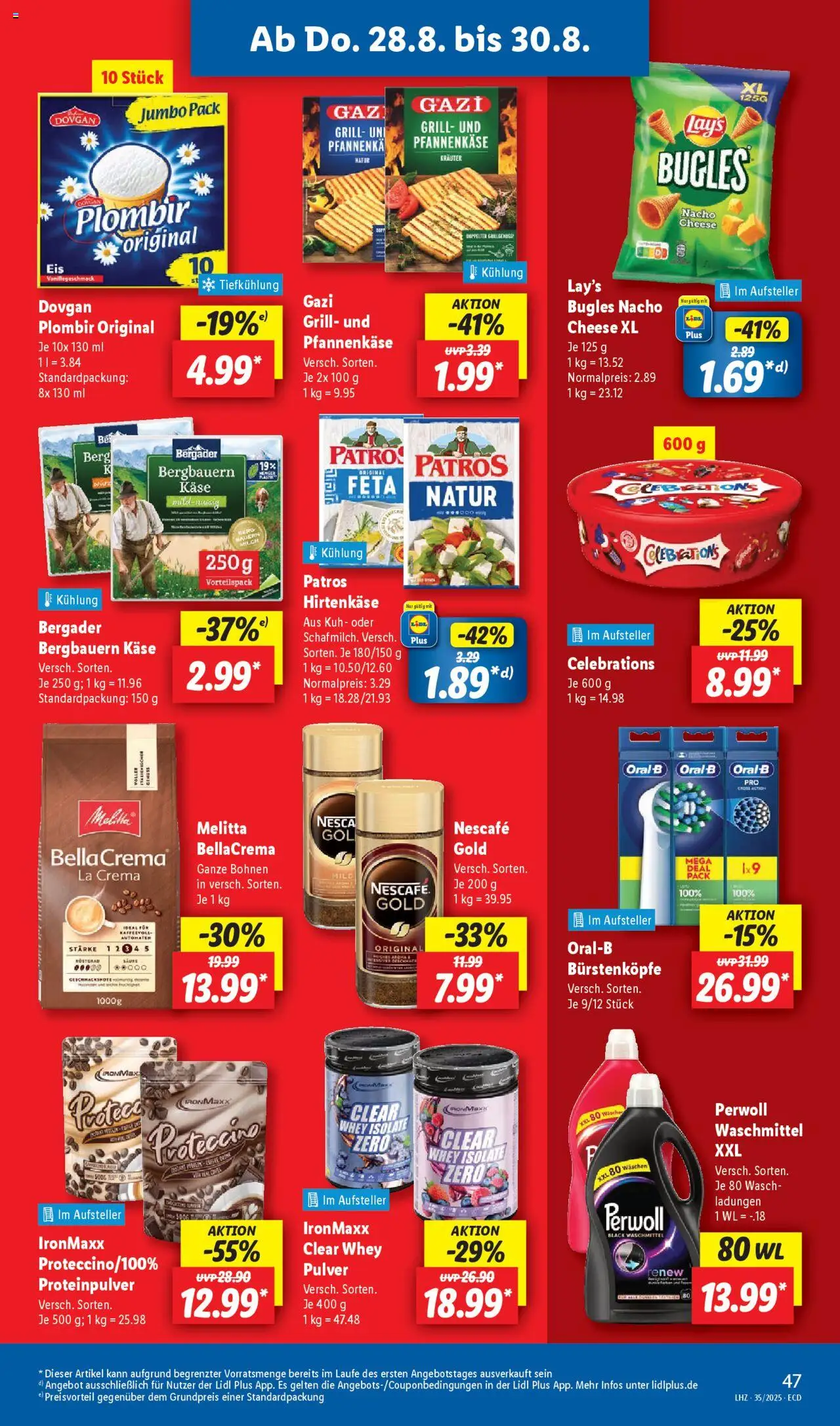 Lidl Prospekt 	 - gültig ab dem 25.08.2025 | Seite: 63 | Produkte: Nescafe, Perwoll, Patros, Celebrations