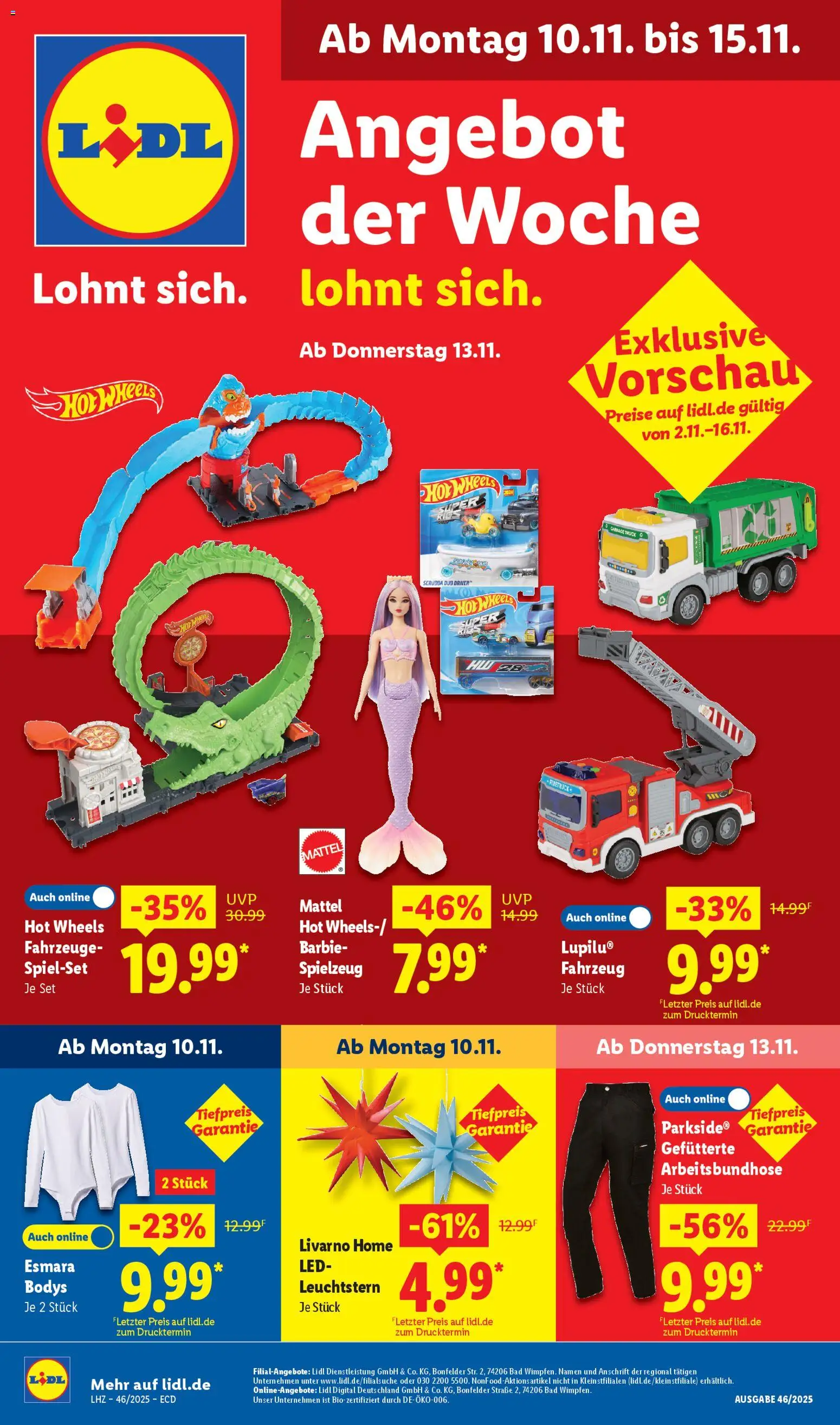Lidl - Prospekt – gültig ab 10.11.2025 | Seite: 1