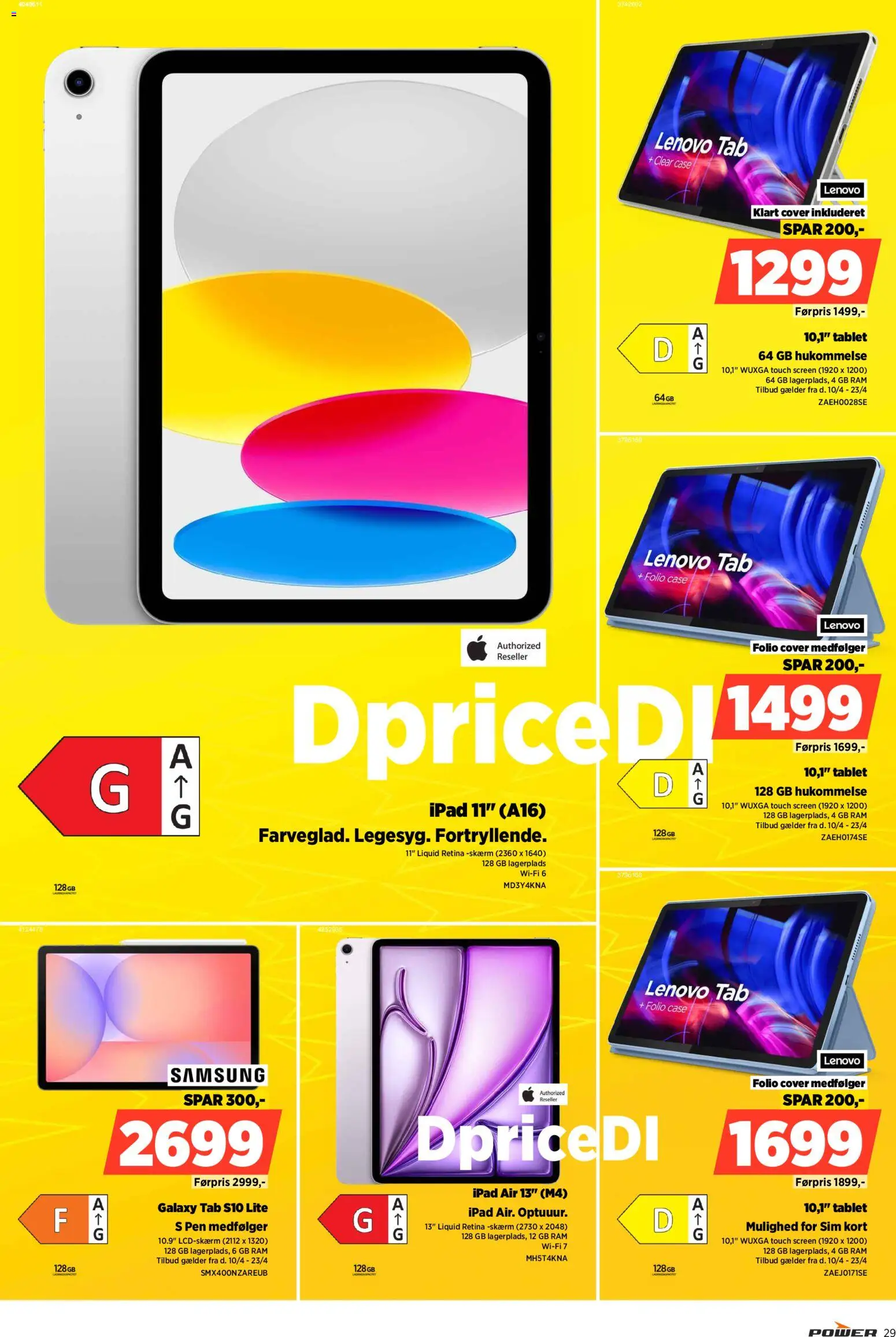 Power tilbudsavis – gyldig fra 17.04.2026 | Side: 29 | Produkter: RAM, Case, Skærm, Tablet