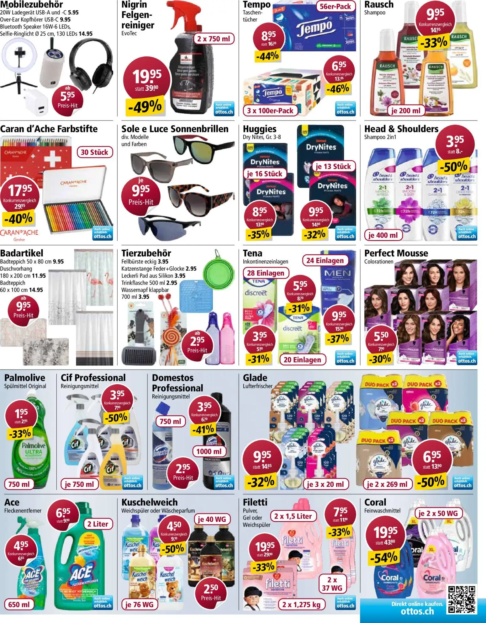 Otto's aktionen – gültig ab 05.05.2026 | Seite: 3 | Produkte: Shampoo, Fleckenentferner, Kopfhörer, Ladegerät