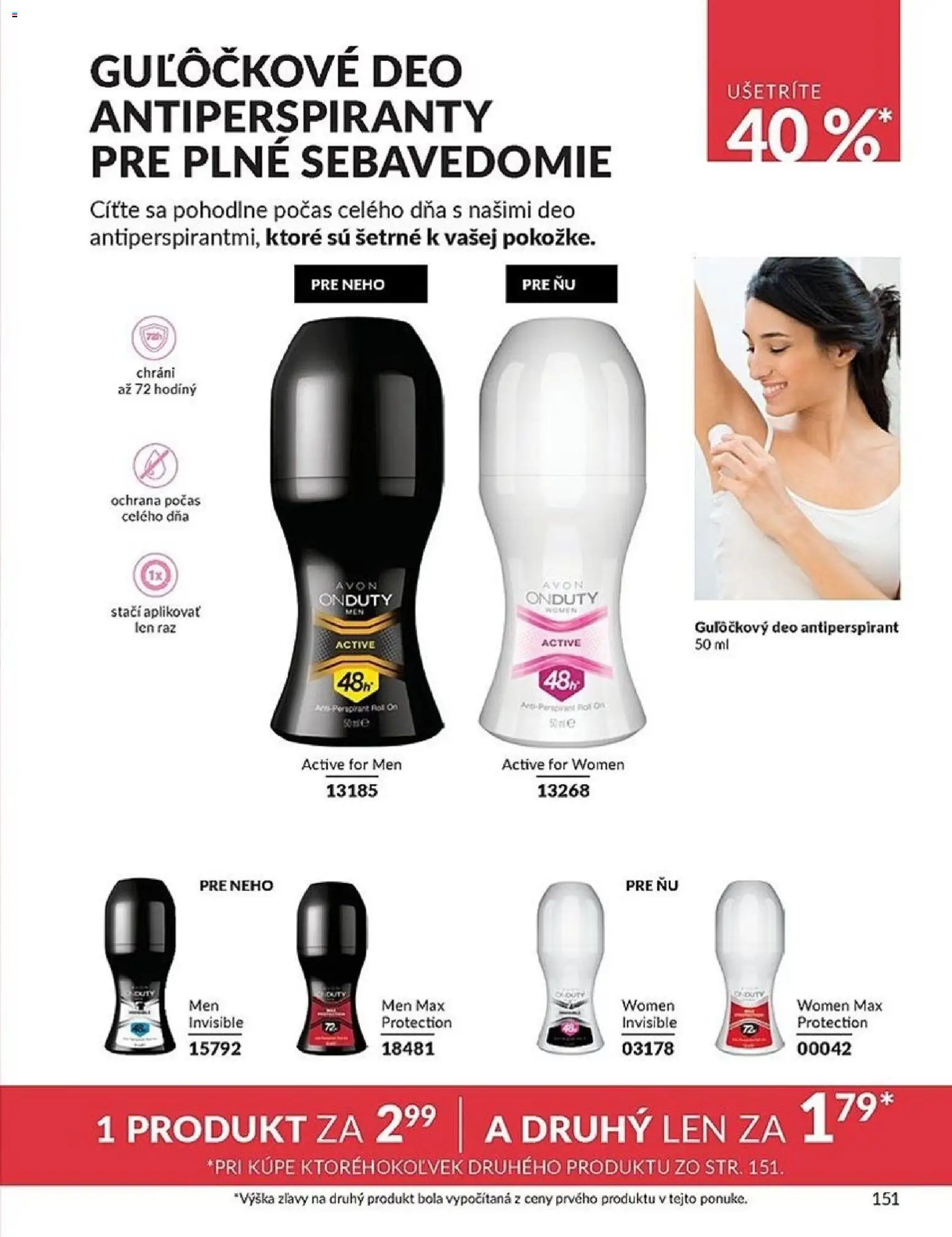 Nové Avon akcie – leták je platný od 01.04.2026 | Strana: 151 | Produkty: Hodiny, Antiperspirant