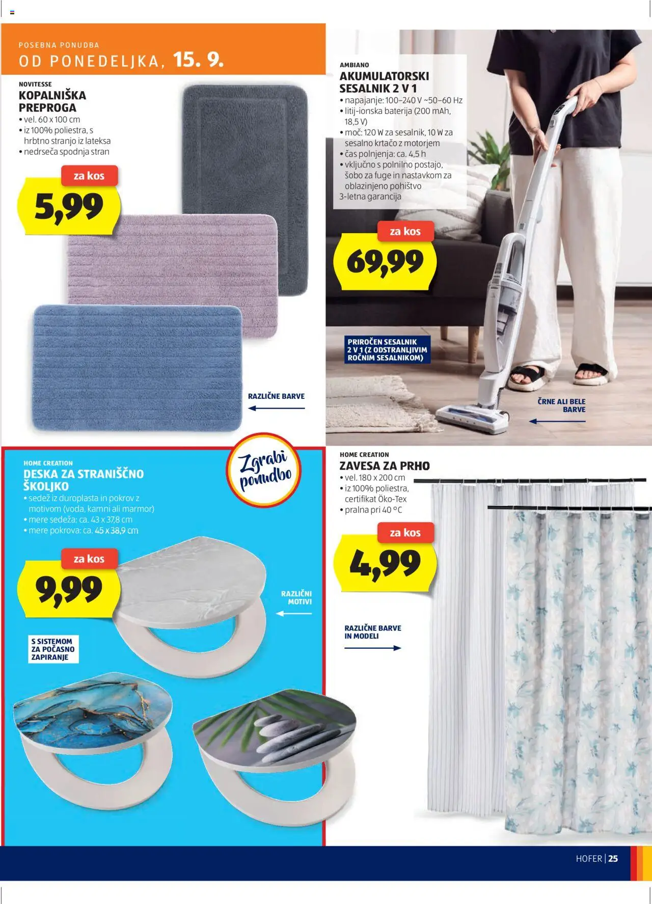 Hofer SI katalog | vrijedi od 11.09.2025 | Stranica: 25 | Proizvodi: Baterija