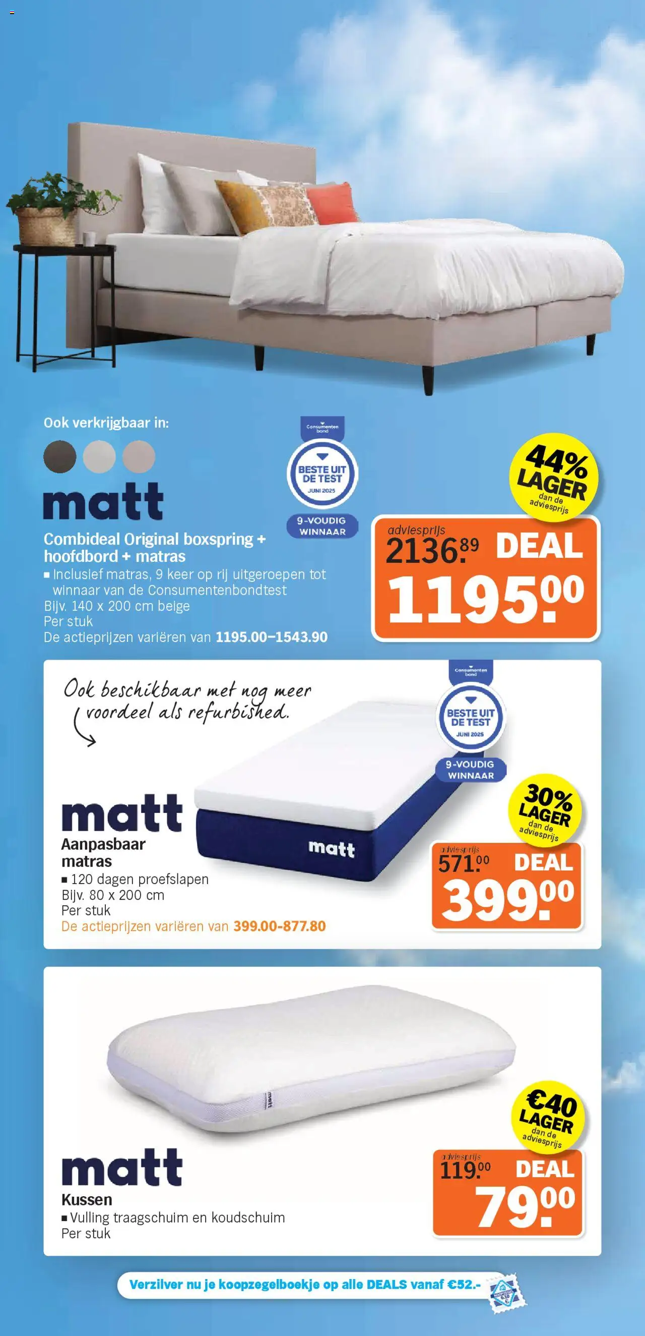  | Pagina: 15 | Producten: Matras, Kussen