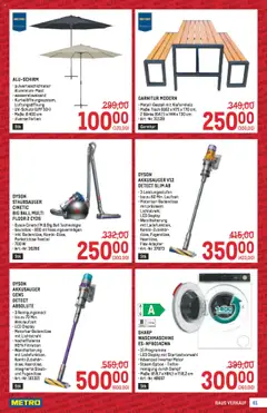 Metro angebote Profi gültig ab 04.09.2025 | Seite: 61 | Produkte: Waschmaschine, Staubsauger, Tisch