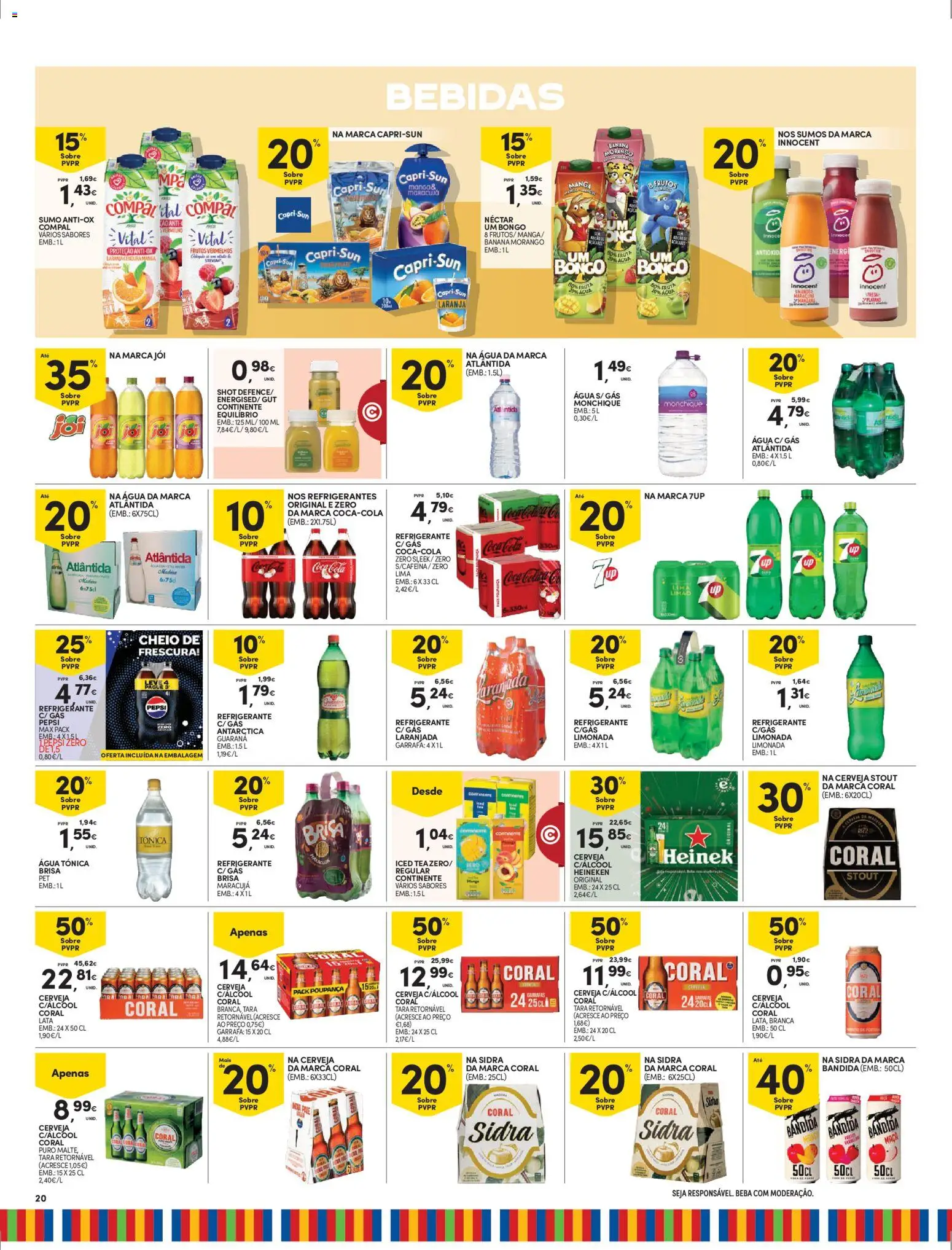 Continente - Madeira │ válido de 26.12.2025 | Página: 20 | Produtos: Agua, Refrigerante, Maça, Soda