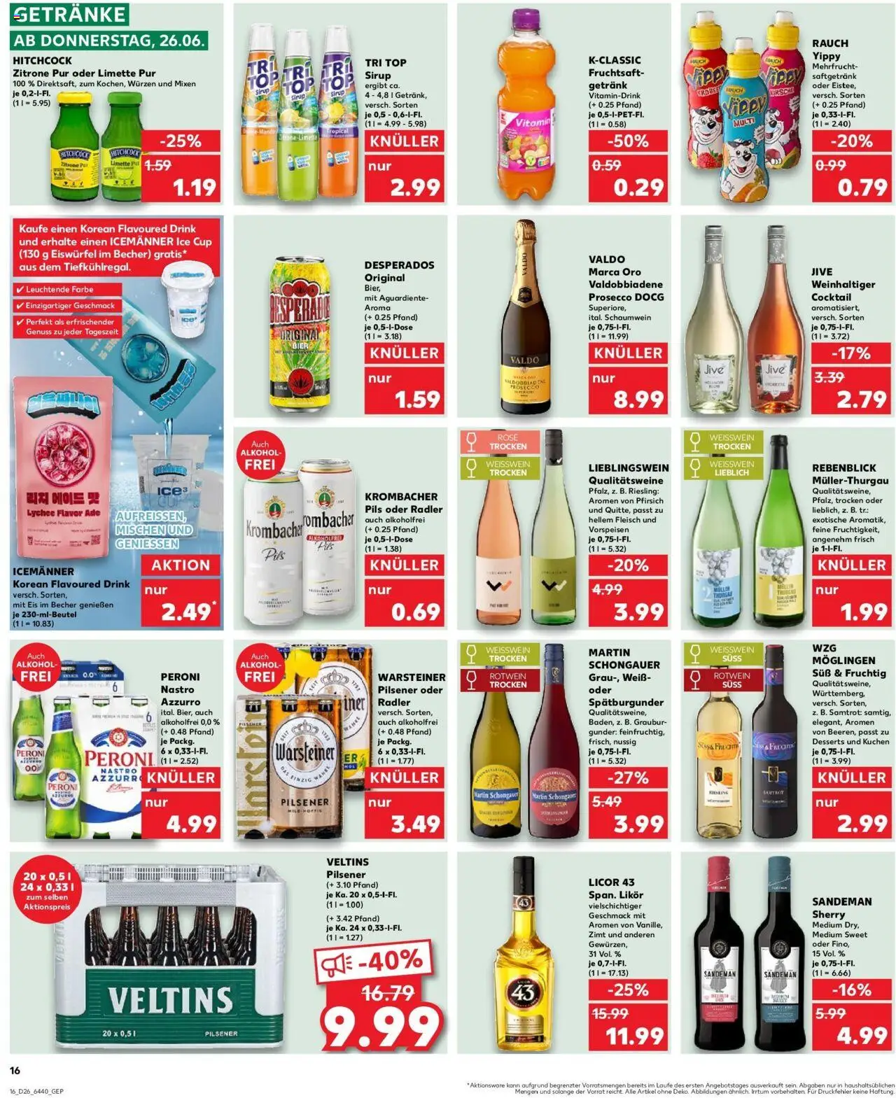 Kaufland prospekt Landstuhl	 - gültig ab dem 29.06.2025 | Seite: 27 | Produkte: Weißwein, Rotwein, Pfirsich, Limette