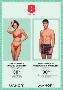Manor Aktionen Adventskalender ab 01.12.2025 gültig | Seite: 10 | Produkte: Socken, Slip