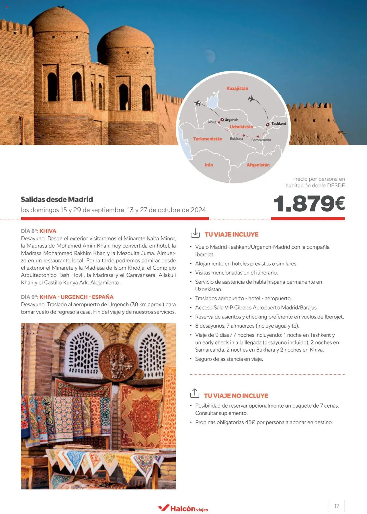 Halcón Viajes Uzbekistan │ válido desde el 28.05.2024 | Página: 17