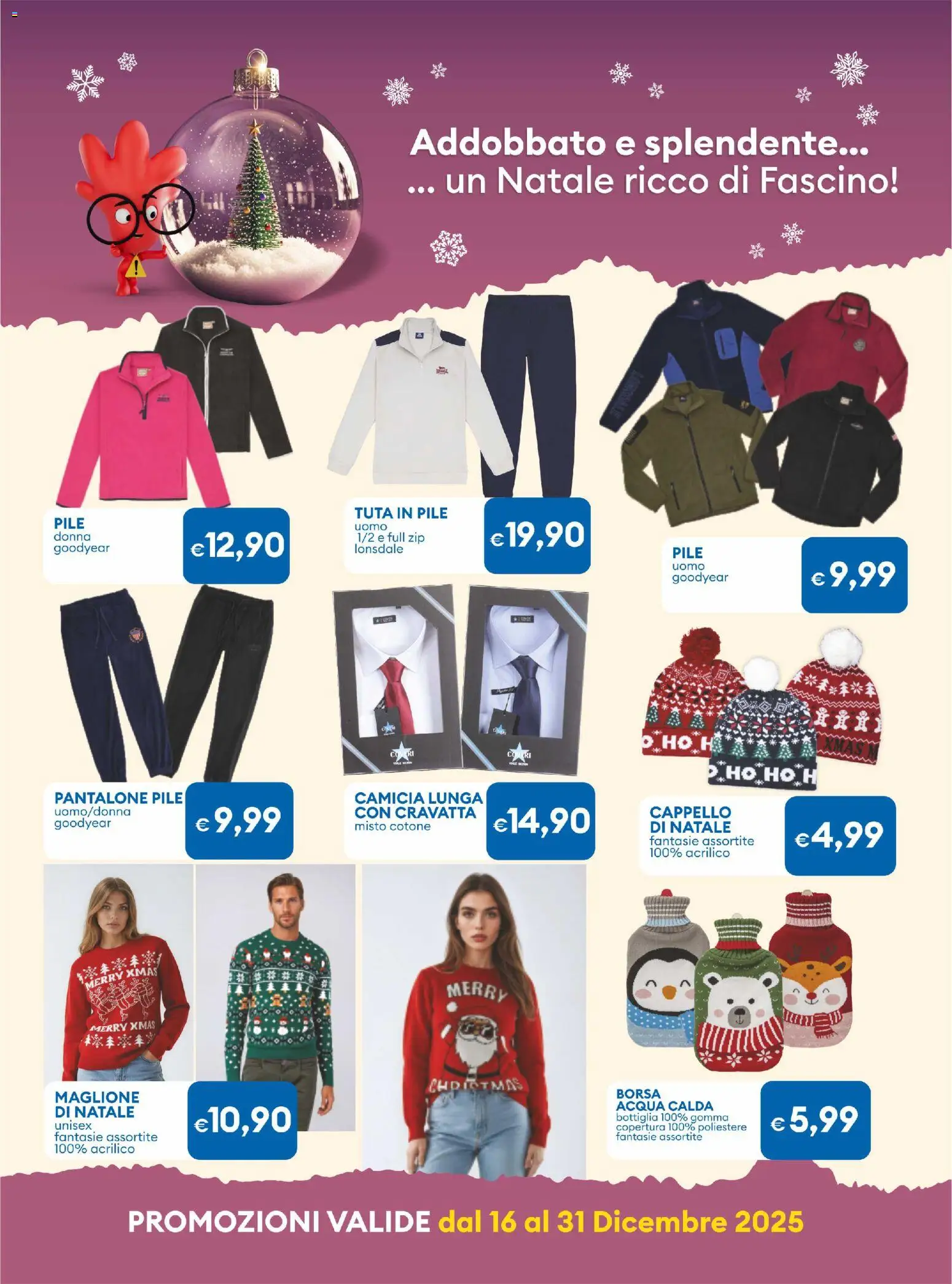 Volantino MD Discount del 16.12.2025 | Pagina: 27 | Prodotti: Camicia, Maglione, Cappello, Bottiglia