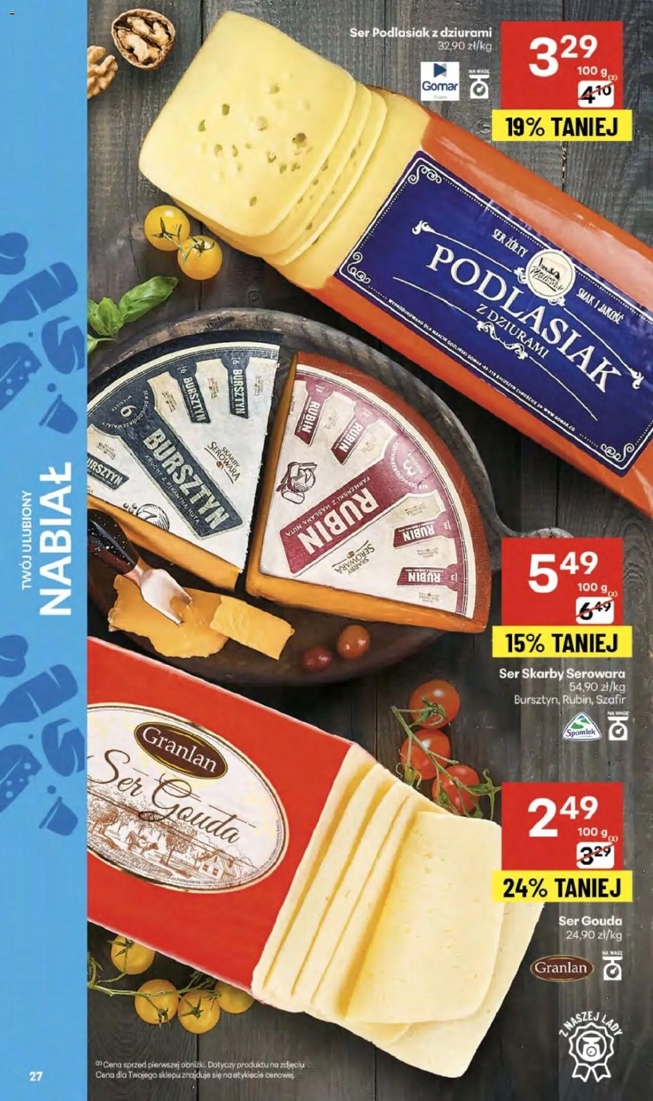Delikatesy Centrum Gazetka od 11.09.2025 | Strona: 27 | Produkty: Ser żółty, Ser, Ser gouda
