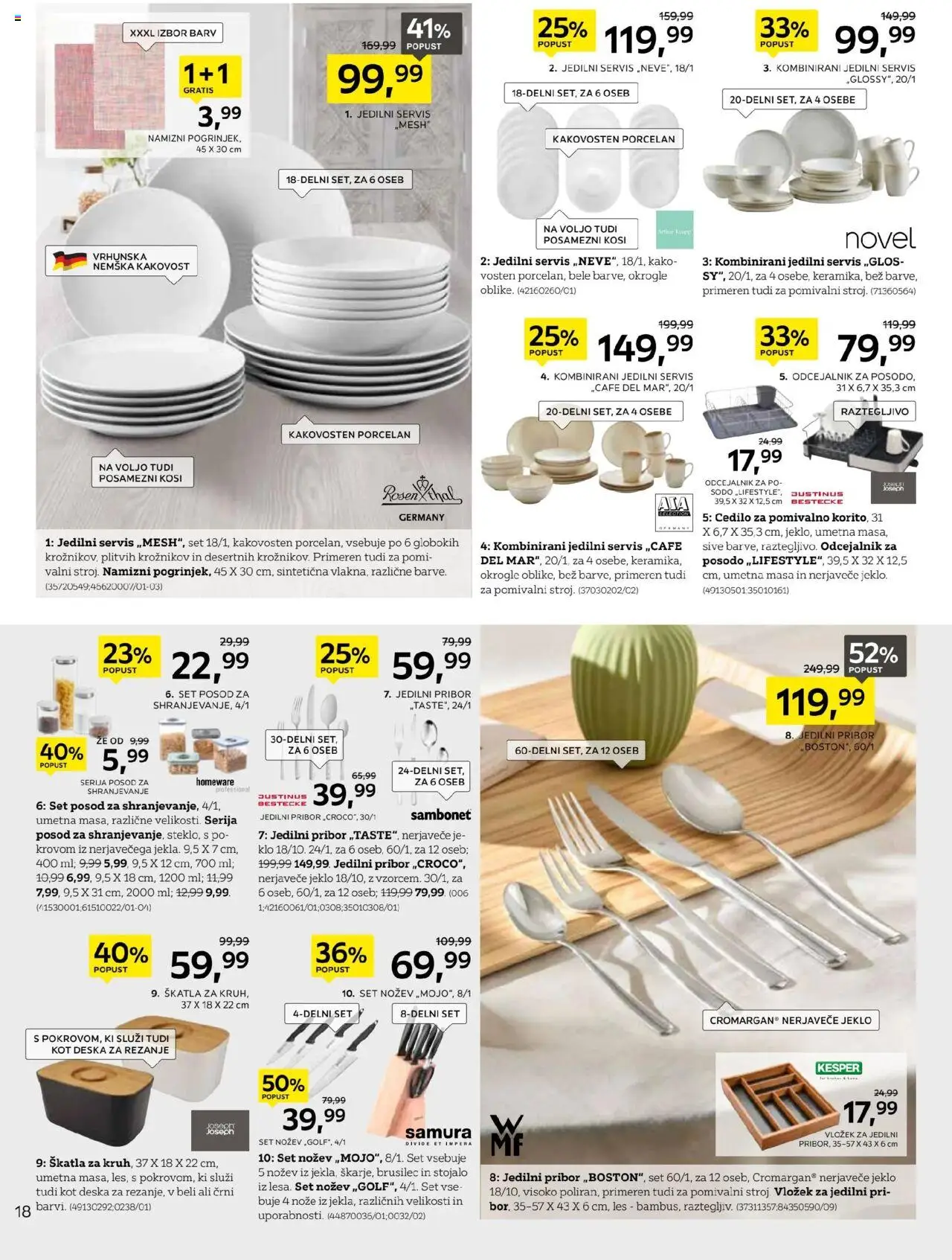 Novi XXXL Lesnina katalog ponudbe – veljaven od 15.09.2025 | Stran: 18 | Izdelki: Pribor, Skatla