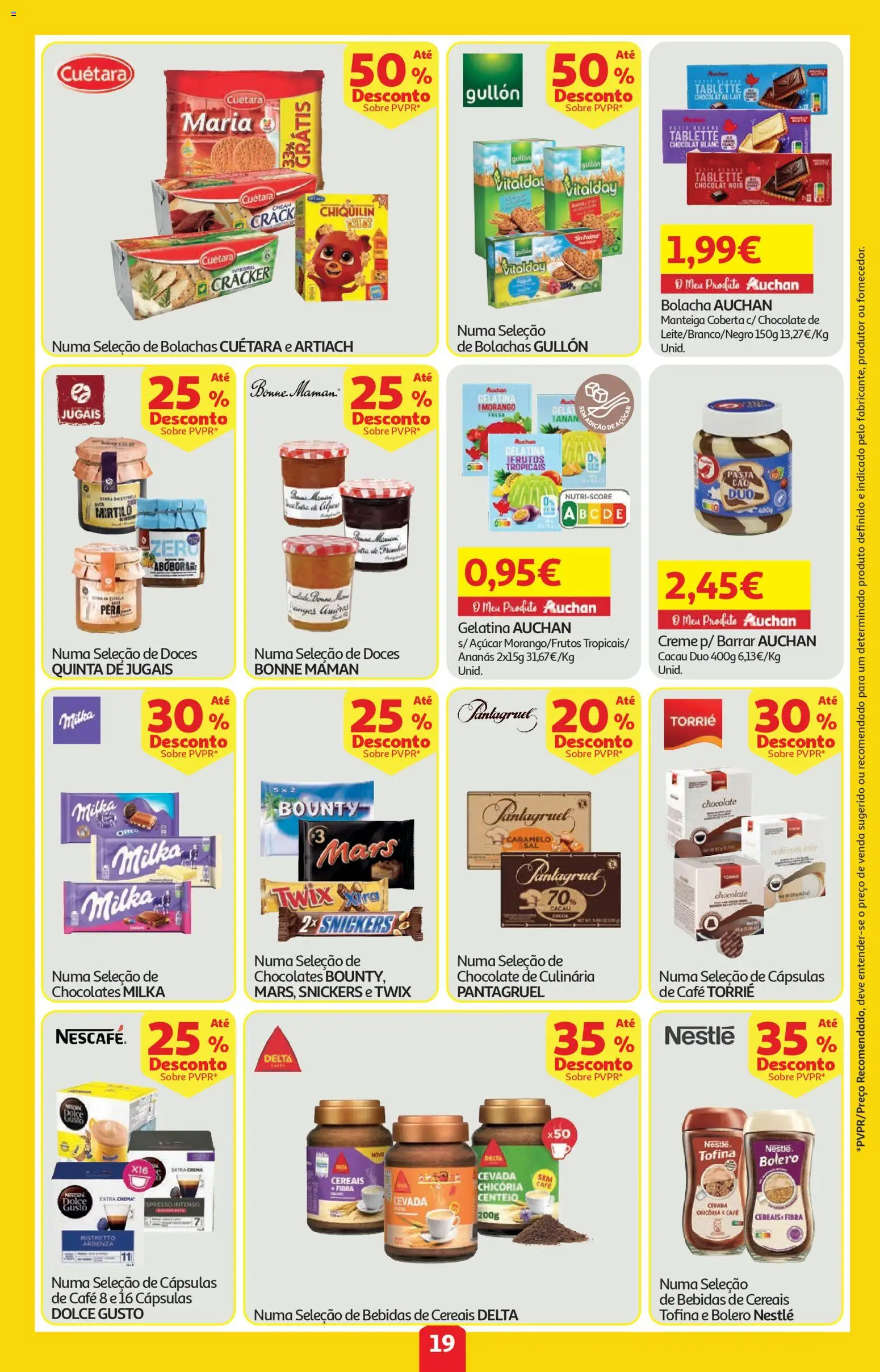 Auchan folheto │ válido de 23.04.2026 | Página: 19 | Produtos: Gelatina, Bolachas, Açúcar, Cereais