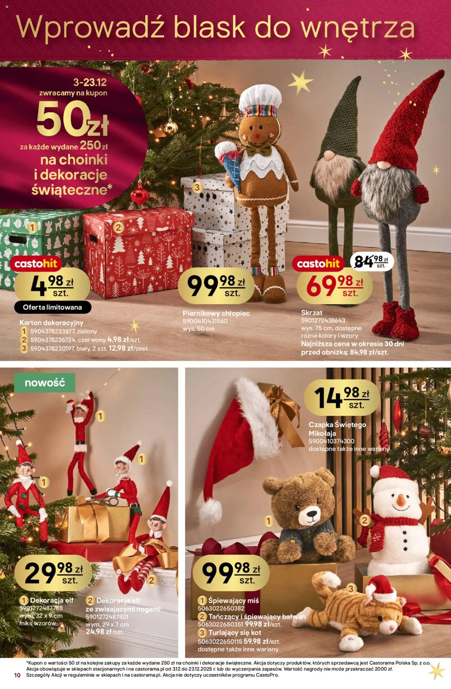 Castorama Gazetka od 03.12.2025 | Strona: 10 | Produkty: Czapka