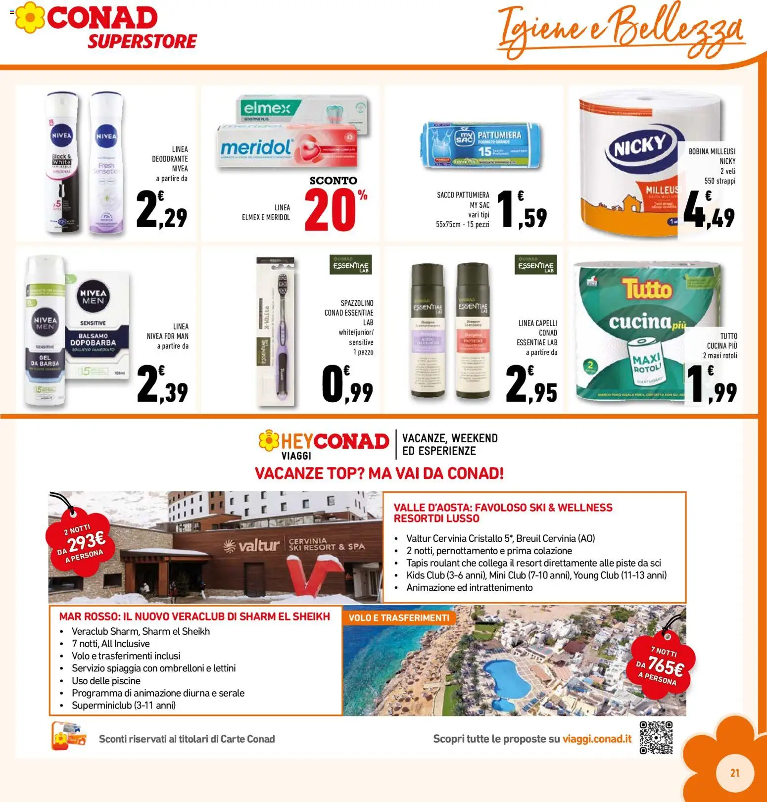 Volantino Conad del 19.11.2025 | Pagina: 21 | Prodotti: Balsamo, Dopobarba, Deodorante, Pattumiera