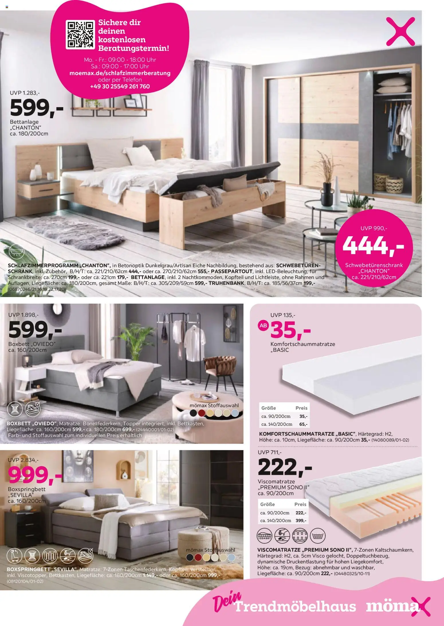 Mömax Prospekt 	 – gültig ab 16.03.2026 | Seite: 5 | Produkte: Matratze, Schwebetürenschrank, Boxspringbett, Topper