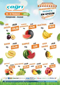 10.07.2025 tarihinden itibaren geçerli olan Çağrı Market kataloğu önizlemesi