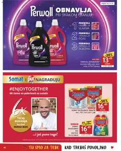 PERWOLL DETERDŽENT, za pranje rublja, gel, razne vrste, 3,75l=75pranja - Pregled kataloga iz trgovine Konzum, vrijedi od 15.10.2025 | Stranica: 46 | Proizvodi: Deterdžent, Somat, Perwoll, Igra