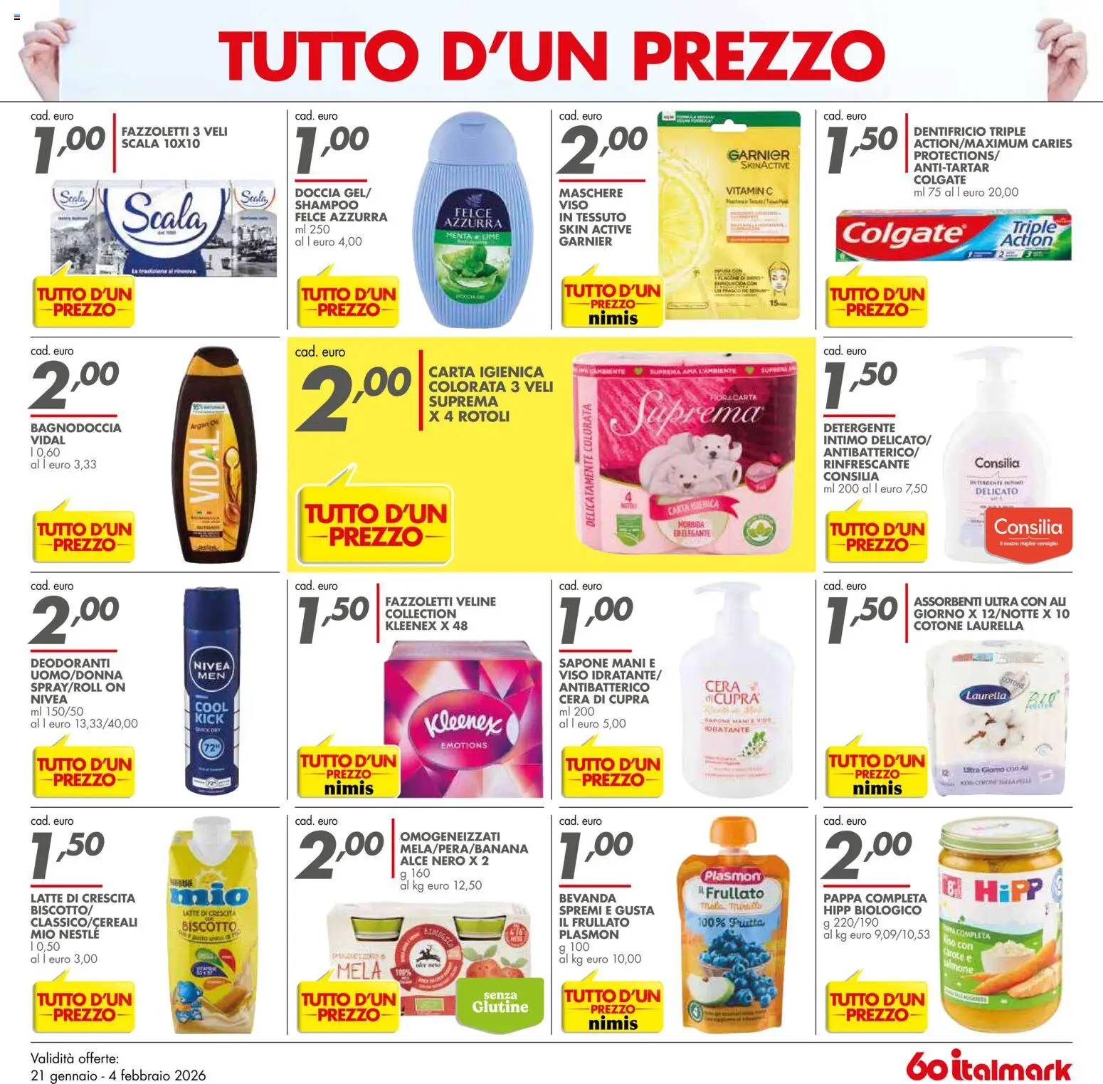 Volantino Italmark del 21.01.2026 | Pagina: 7 | Prodotti: Carta igienica, Detergente, Intimo, Scala