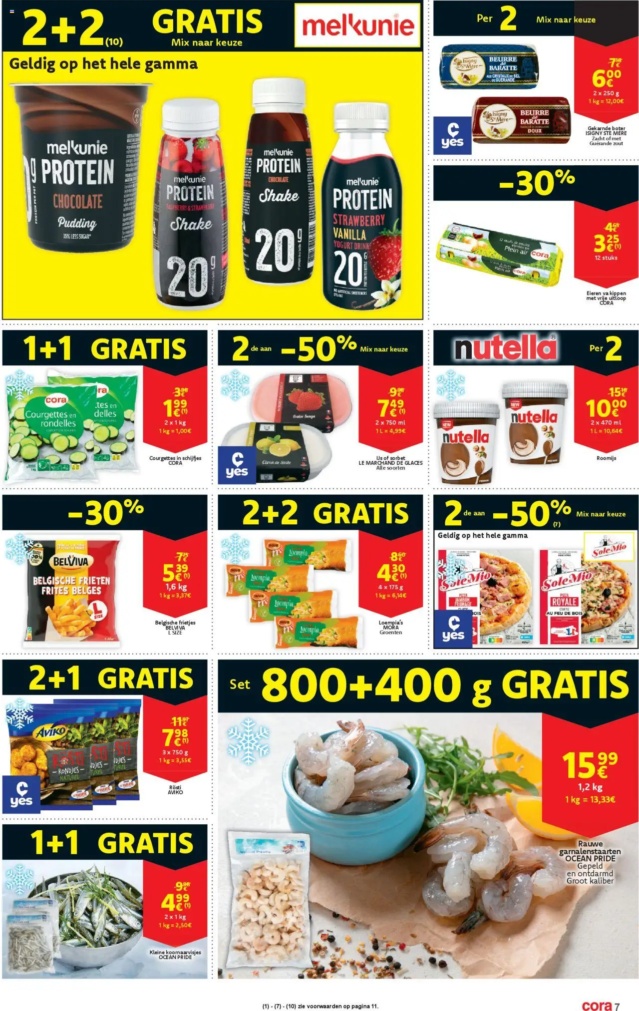 {H1} | Pagina: 7 | Producten: Pudding, Groenten, Boter, Eieren
