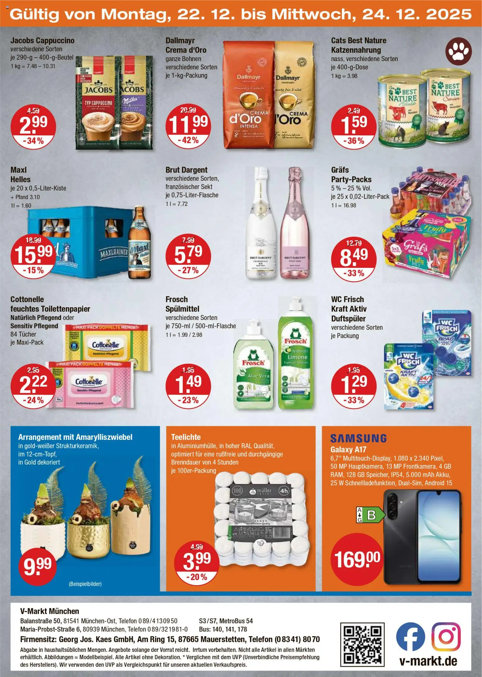 V-Markt - München – gültig ab 18.12.2025 | Seite: 24 | Produkte: Sekt, Wc frisch, Brut dargent, Toilettenpapier