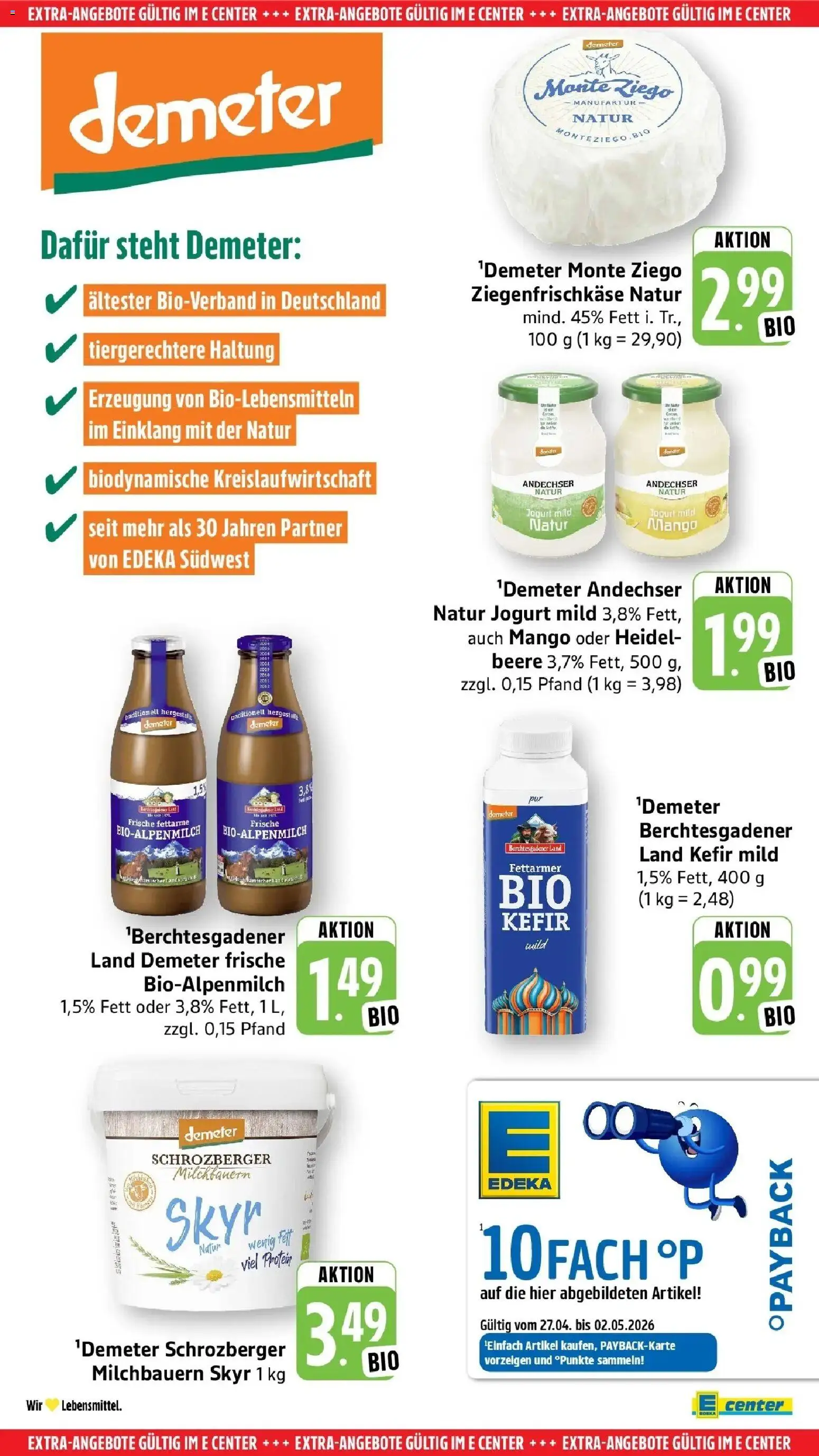 Angebote – gültig ab 27.04.2026 | Seite: 56 | Produkte: Kefir, Skyr, Mango