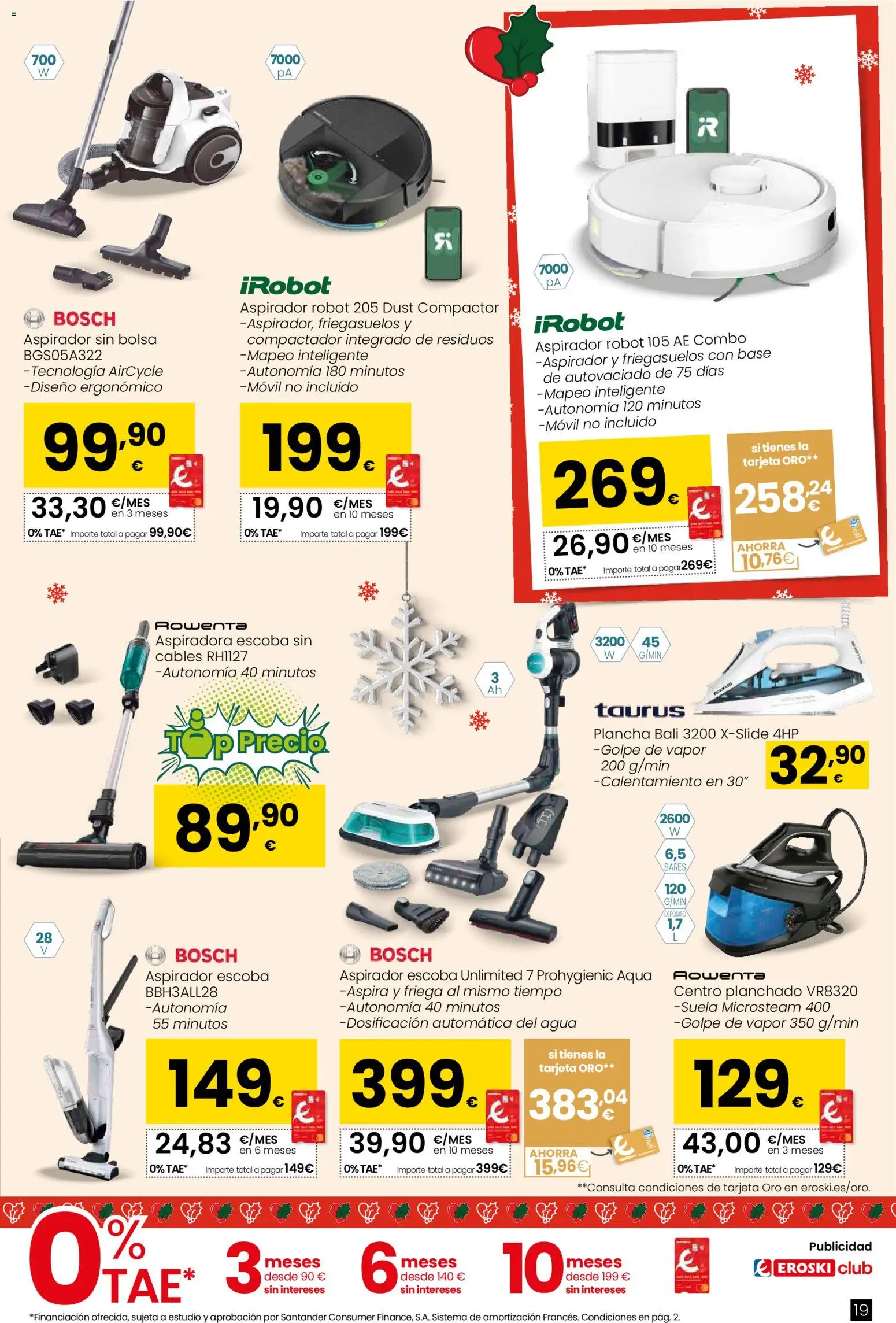 Eroski - Regalos │ válido desde el 02.12.2025 | Página: 19 | Productos: Bolsa, Aspiradora, Plancha, Aspirador