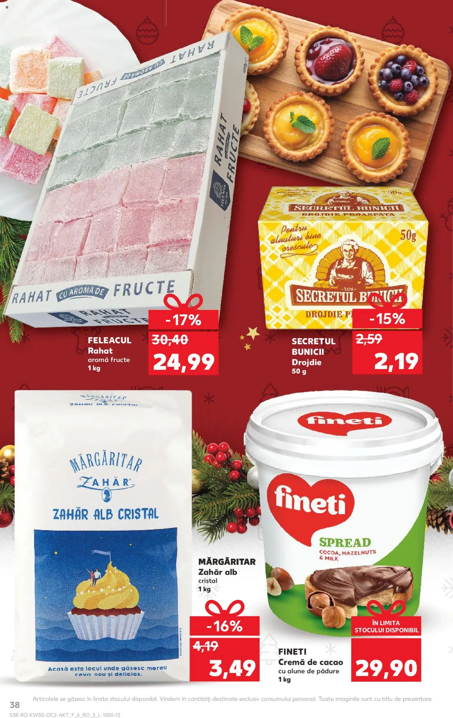 Noul catalog Kaufland – valabil de la 10.12.2025 | Pagină: 38 | Produse: Alune, Cremă, Cacao, Zahăr