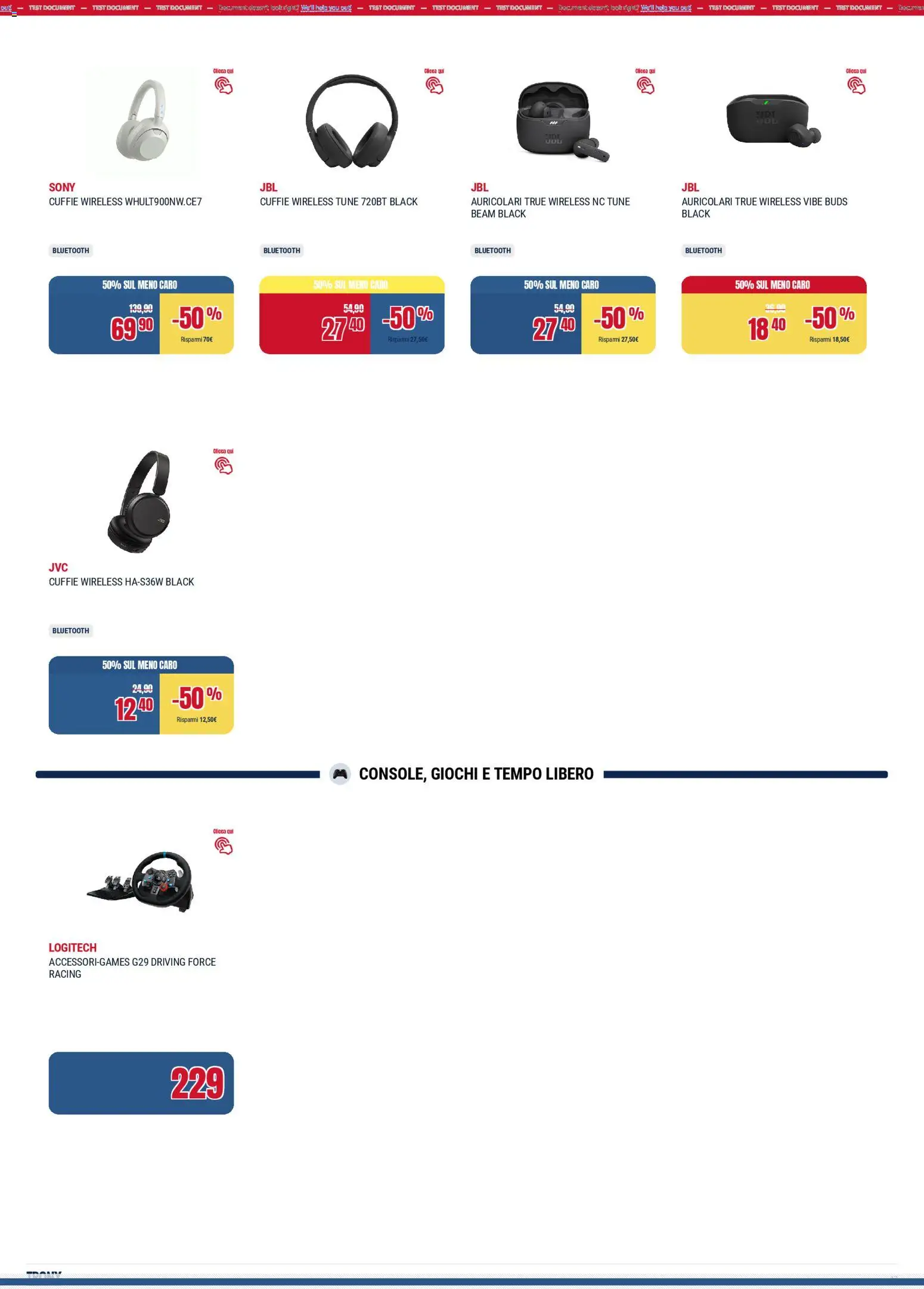 Volantino Trony del 19.02.2026 | Pagina: 17 | Prodotti: Auricolari, Cuffie