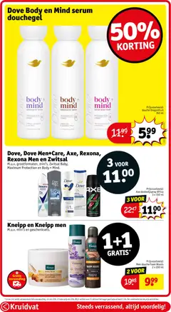 Dove Body en Mind serum douchegel, Serum body wash with antioxidant-rich vitamin. Prijsvoorbeeld: douche Dragonfruit 350 ml - Voorbeeld van een folder van Kruidvat, geldig van 17.02.2026 | Pagina: 33