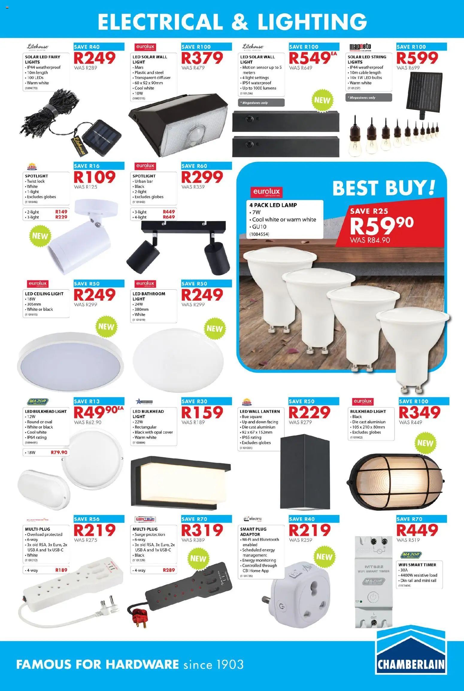 New Chamberlain Superb Easter Savings catalogue – valid from 19.03.2026 | Page: 9 | Products: Cover, USB, Timer, Lock