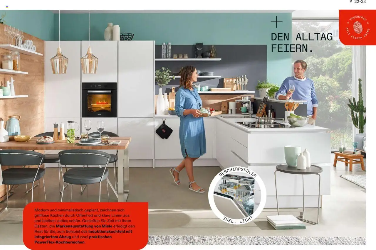 Höffner Alno – gültig ab 22.09.2025 | Seite: 23 | Produkte: Miele, Geschirrspüler, Kuchen