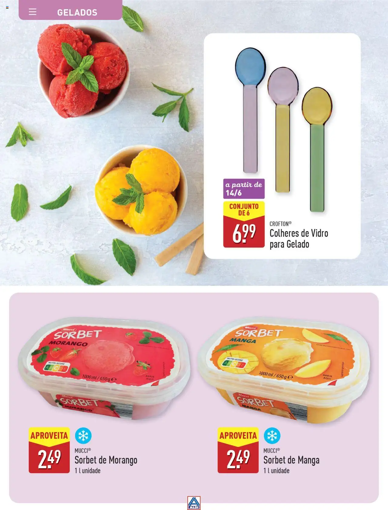 Aldi Especial Verão  │ válido de 09.06.2025 | Página: 32 | Produtos: Gelado, Colheres