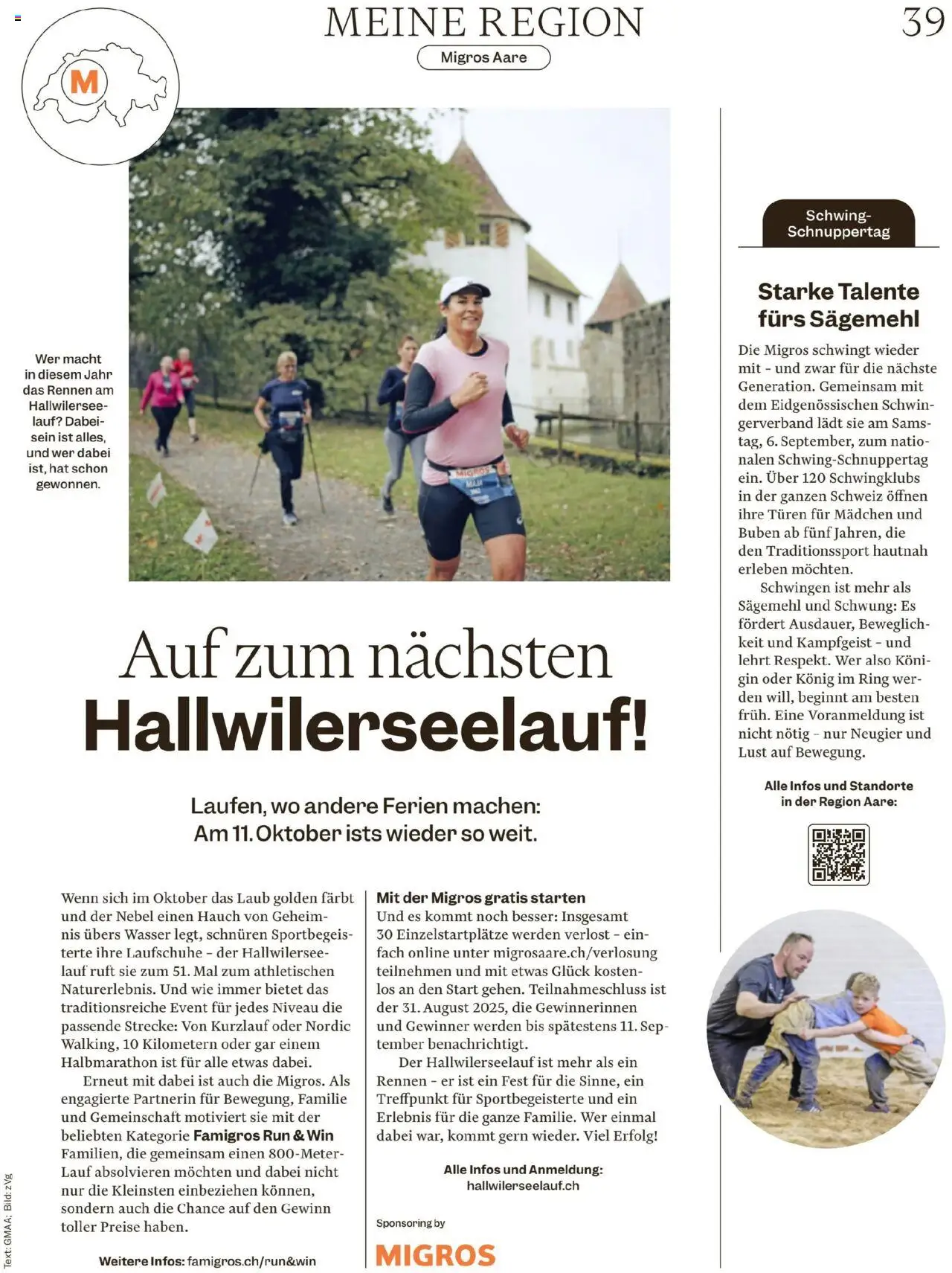 Migros - Magazin ab 25.08.2025 | Seite: 39 | Produkte: Laufschuhe, Insgesamt, Gin, Wasser