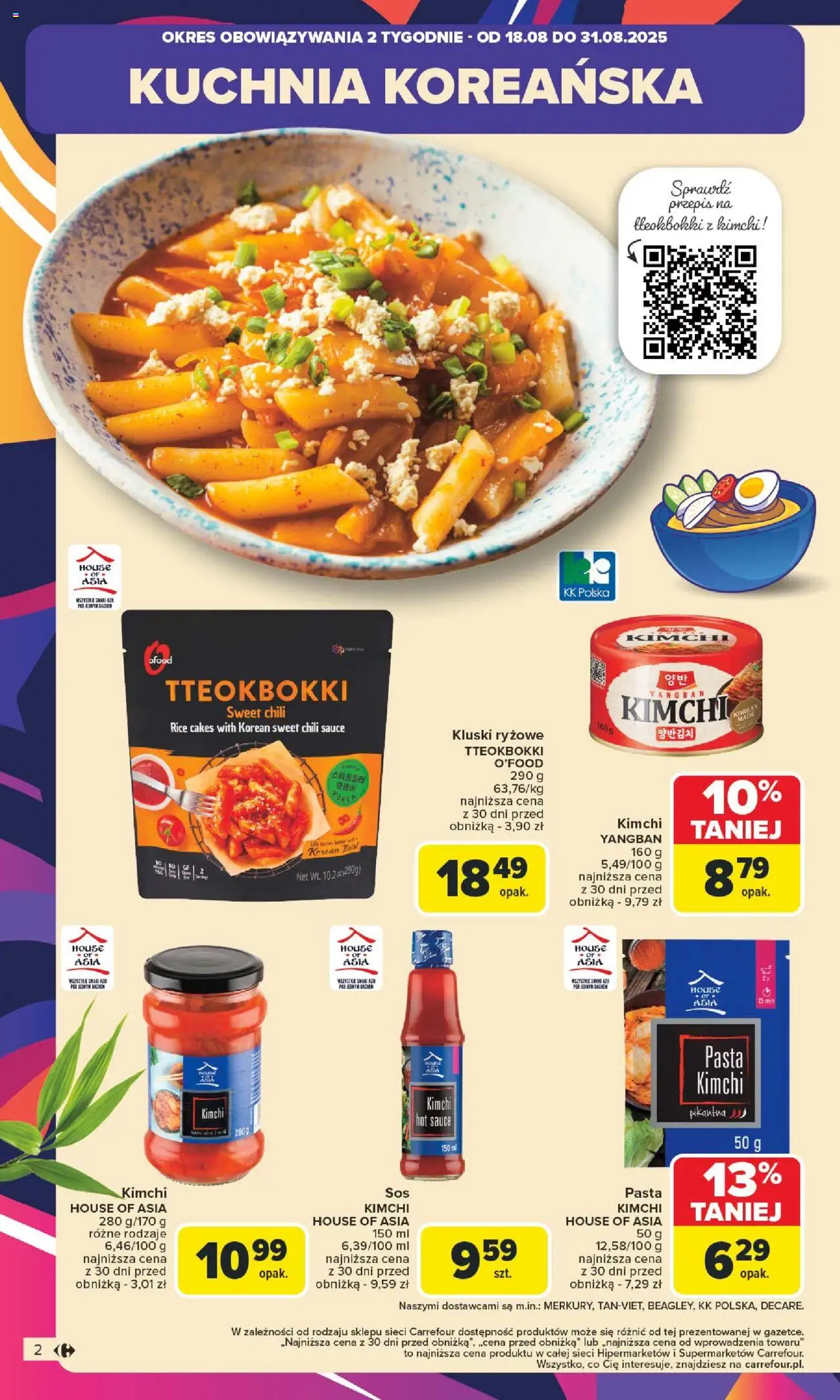 Carrefour Gazetka od 18.08.2025 | Strona: 4 | Produkty: Kimchi, Chili, Por