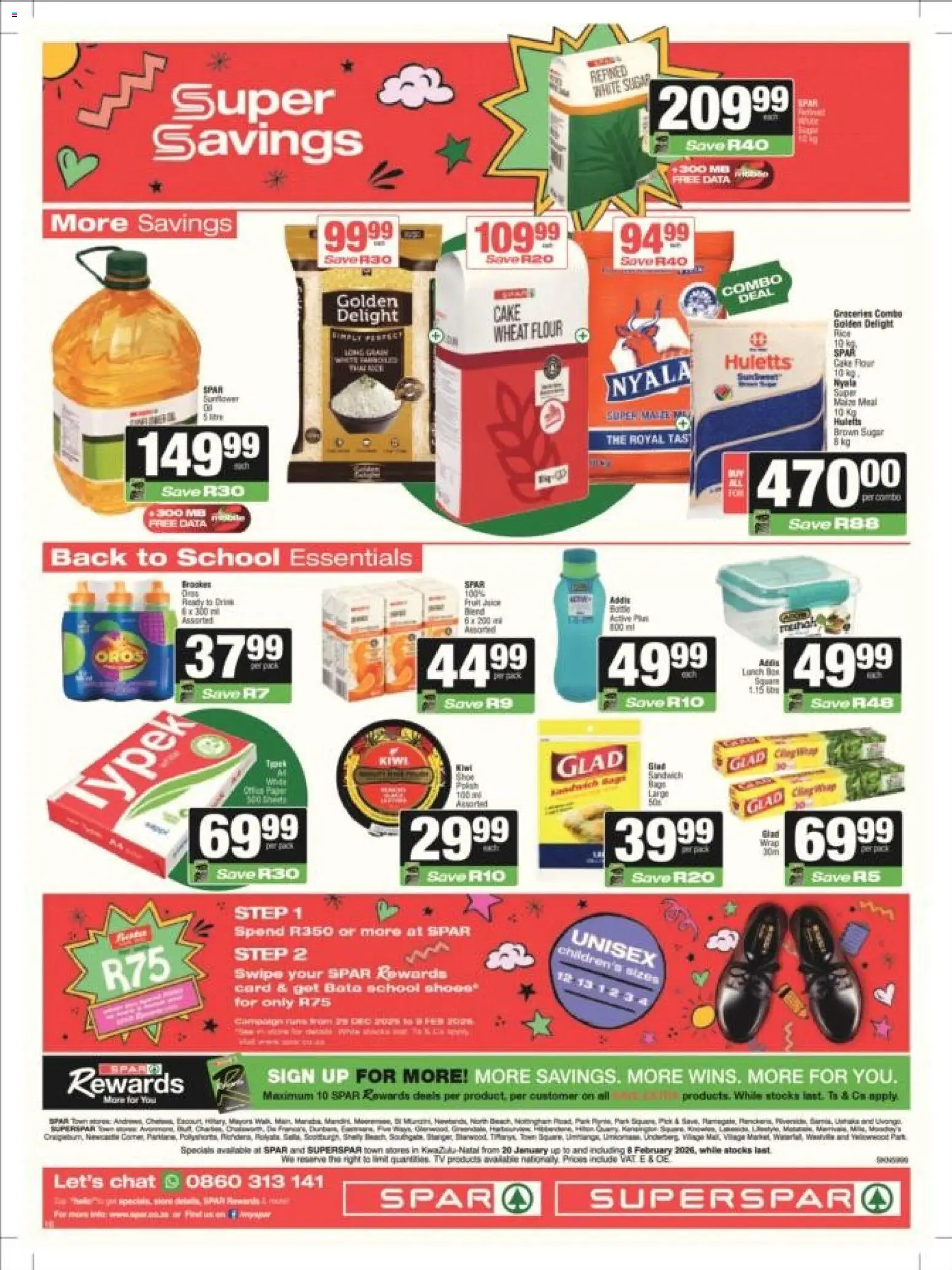 New Superspar catalogue – valid from 20.01.2026 | Page: 22 | Products: Data, Flour, Kiwi, Sugar