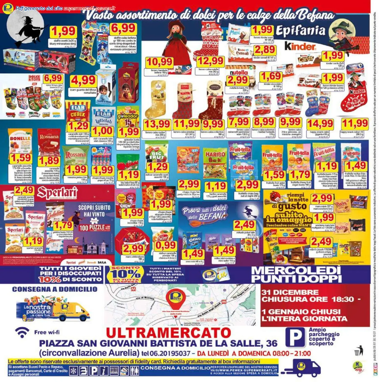 Volantino Pewex del 27.12.2025 | Pagina: 24 | Prodotti: Cioccolato, Caramelle, Nutella, Cocco