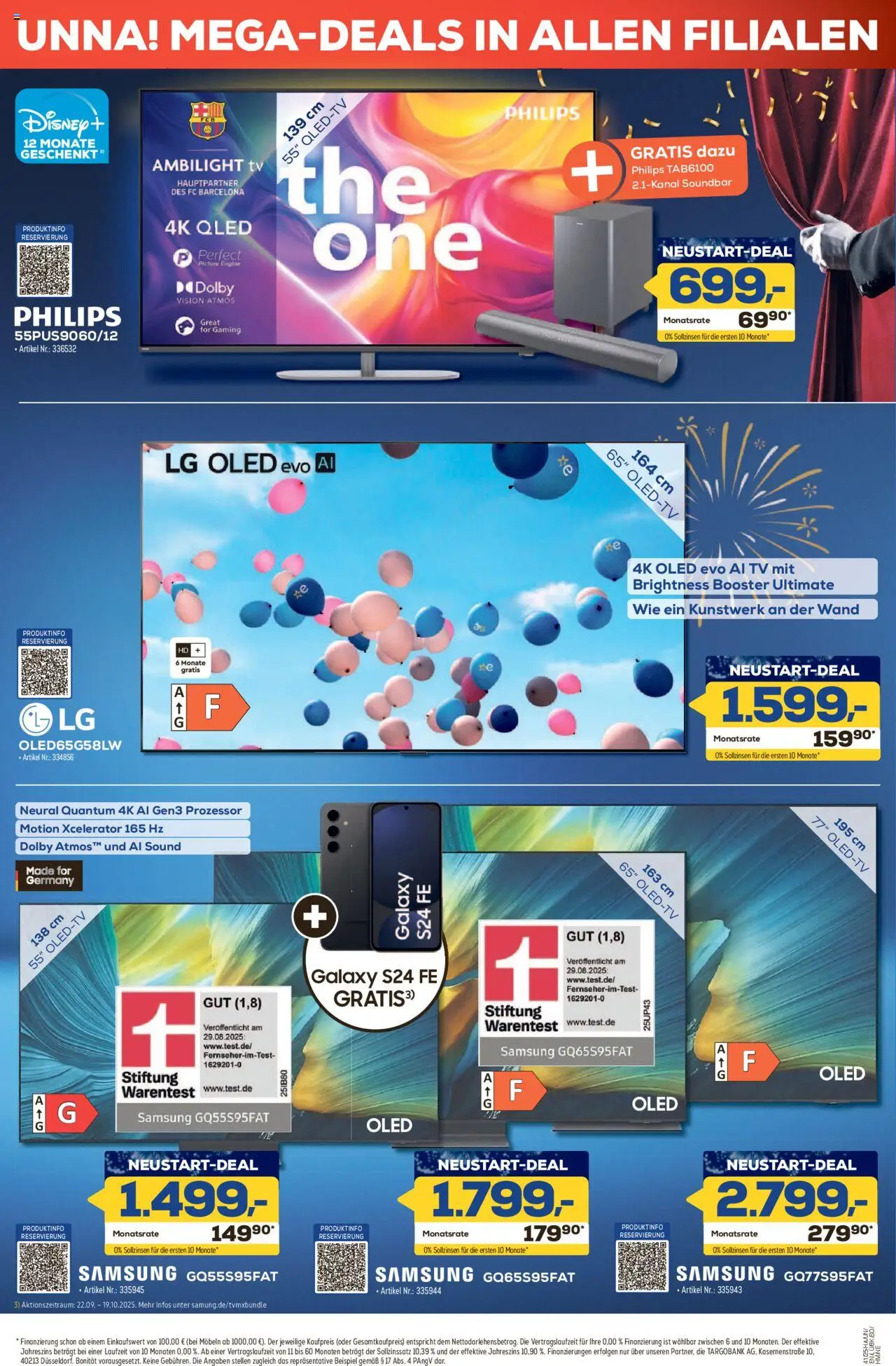 Euronics  Neustart Teil 2 – gültig ab 09.10.2025 | Seite: 3 | Produkte: LG, Philips, Soundbar, TV