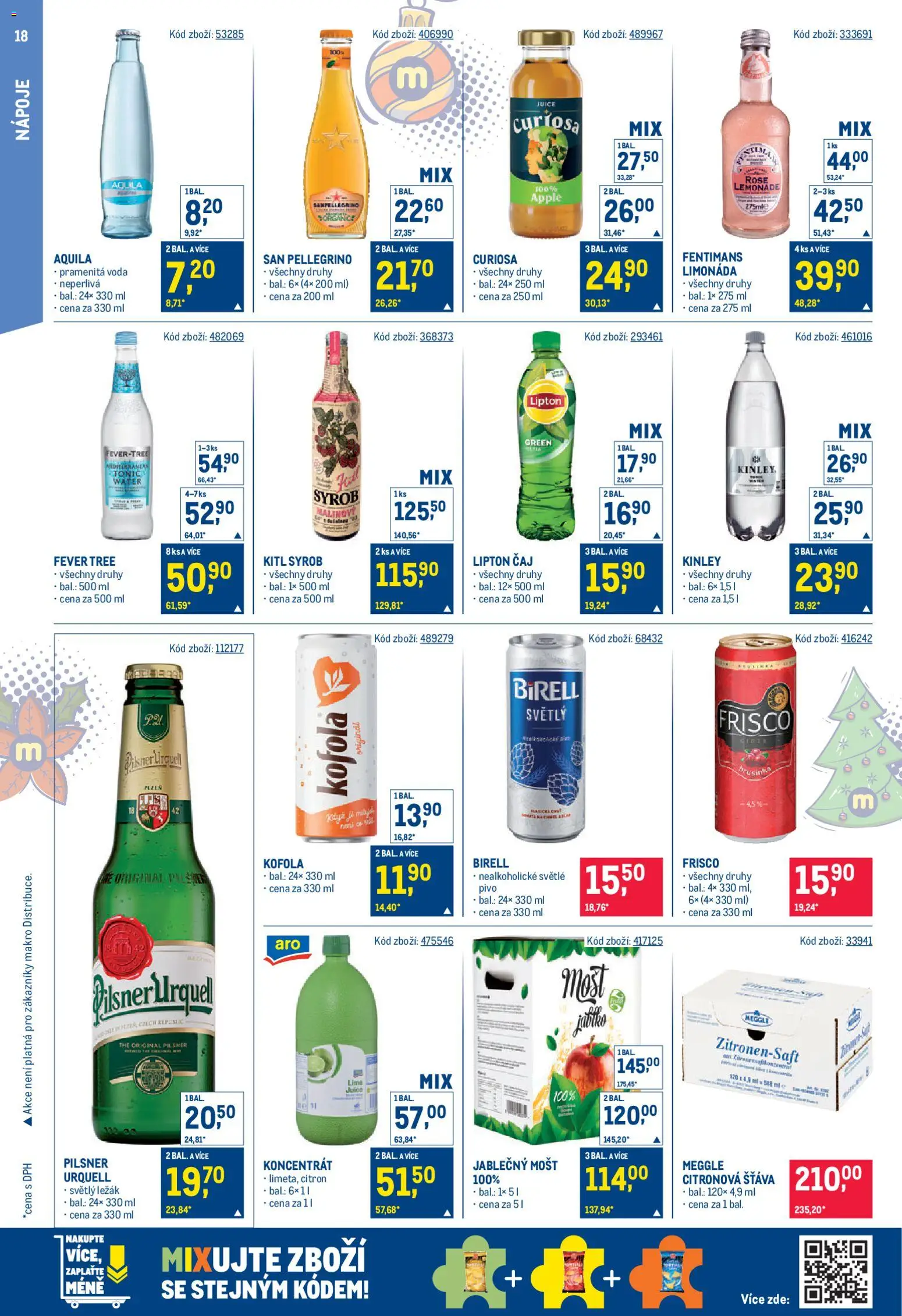 Makro leták - Gastronomie od 19.11.2025 | Strana: 18 | Produkty: Limonáda, Pivo, Apple, Citron