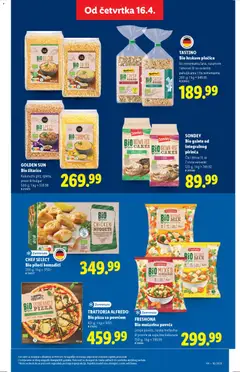 GOLDEN SUN Bio žitarice, Kukuruzni griz, spelta, proso ili bulgur 500 g - pregled Lidl kataloga - važi od 16.04.2026 | Strana: 57