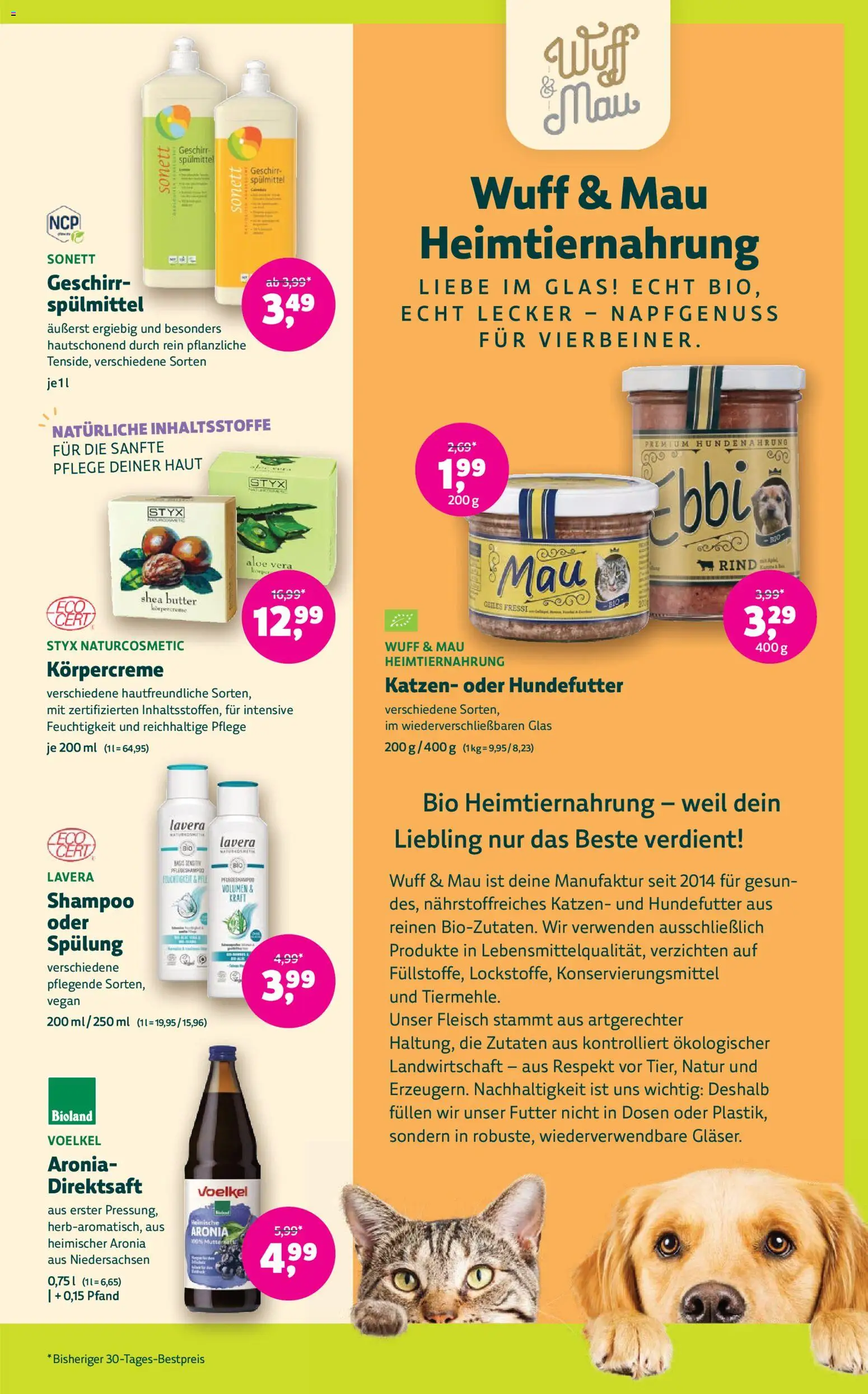 BioMarkt Prospekt – gültig ab 28.01.2026 | Seite: 13 | Produkte: Shampoo, Spülung, Körpercreme, Fleisch