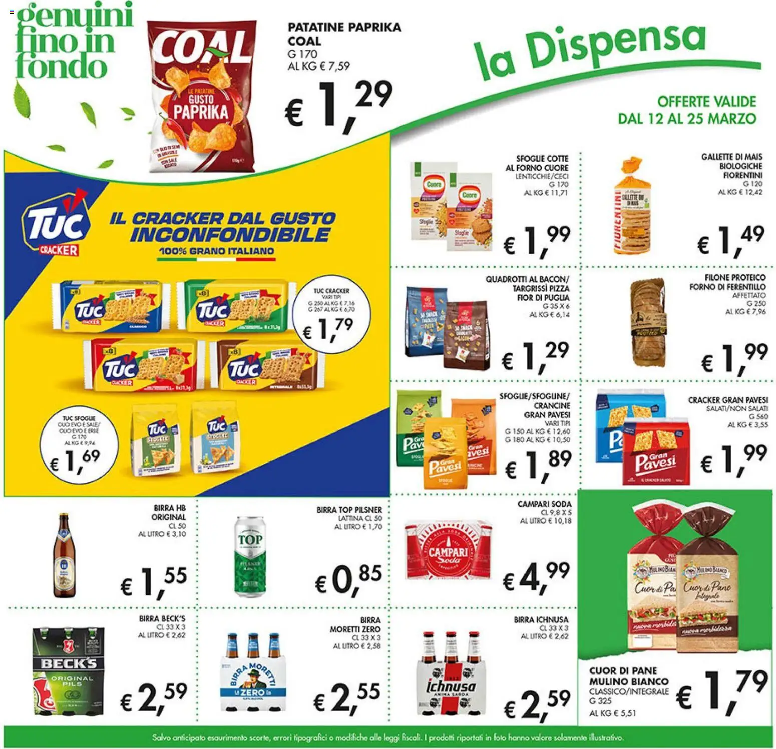 Volantino Coal del 12.03.2026 | Pagina: 15 | Prodotti: Birra, Patatine, Sale, Forno