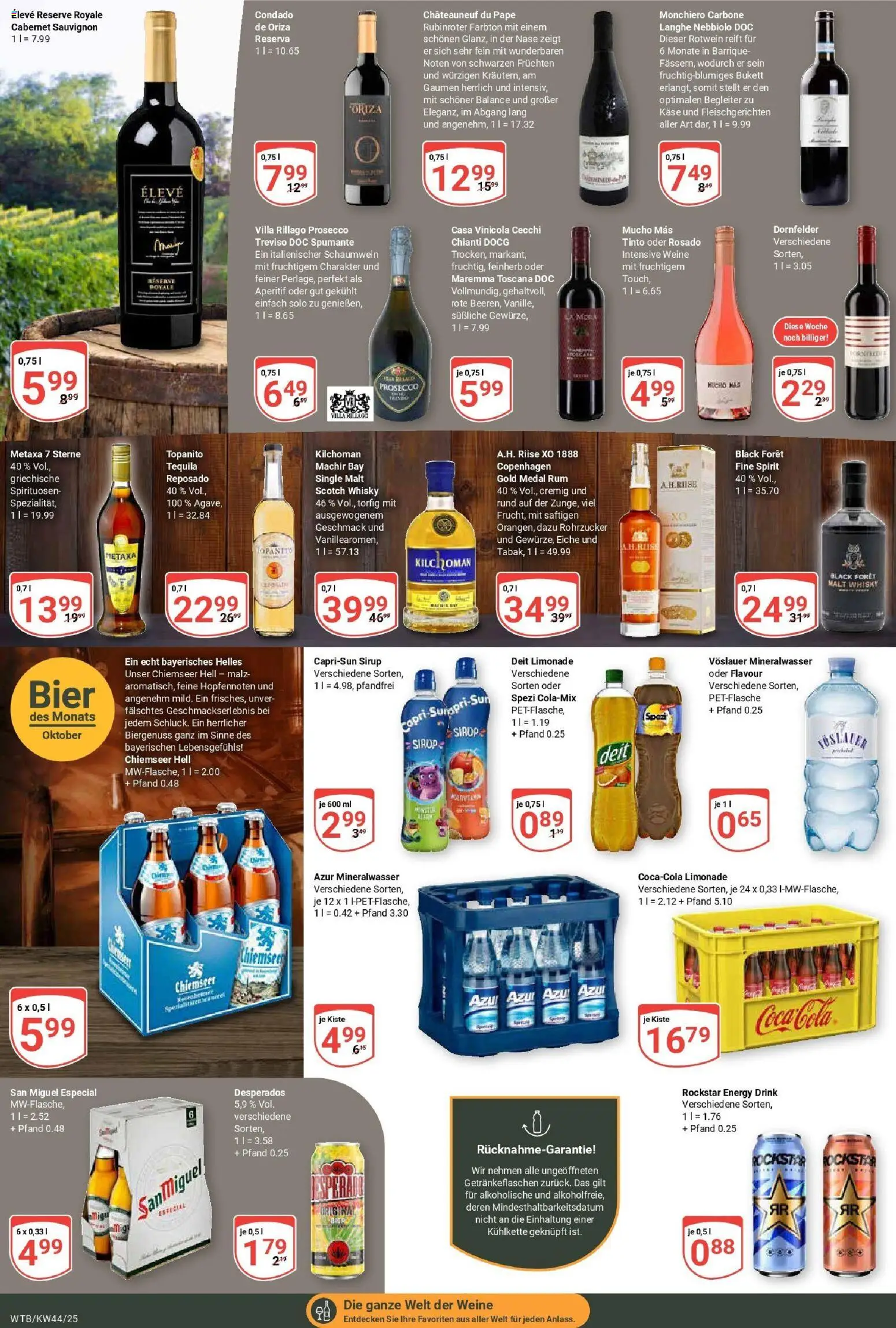 Globus prospekt Wächtersbach	 – gültig ab 26.10.2025 | Seite: 17 | Produkte: Käse, Sirup, Prosecco, Desperados