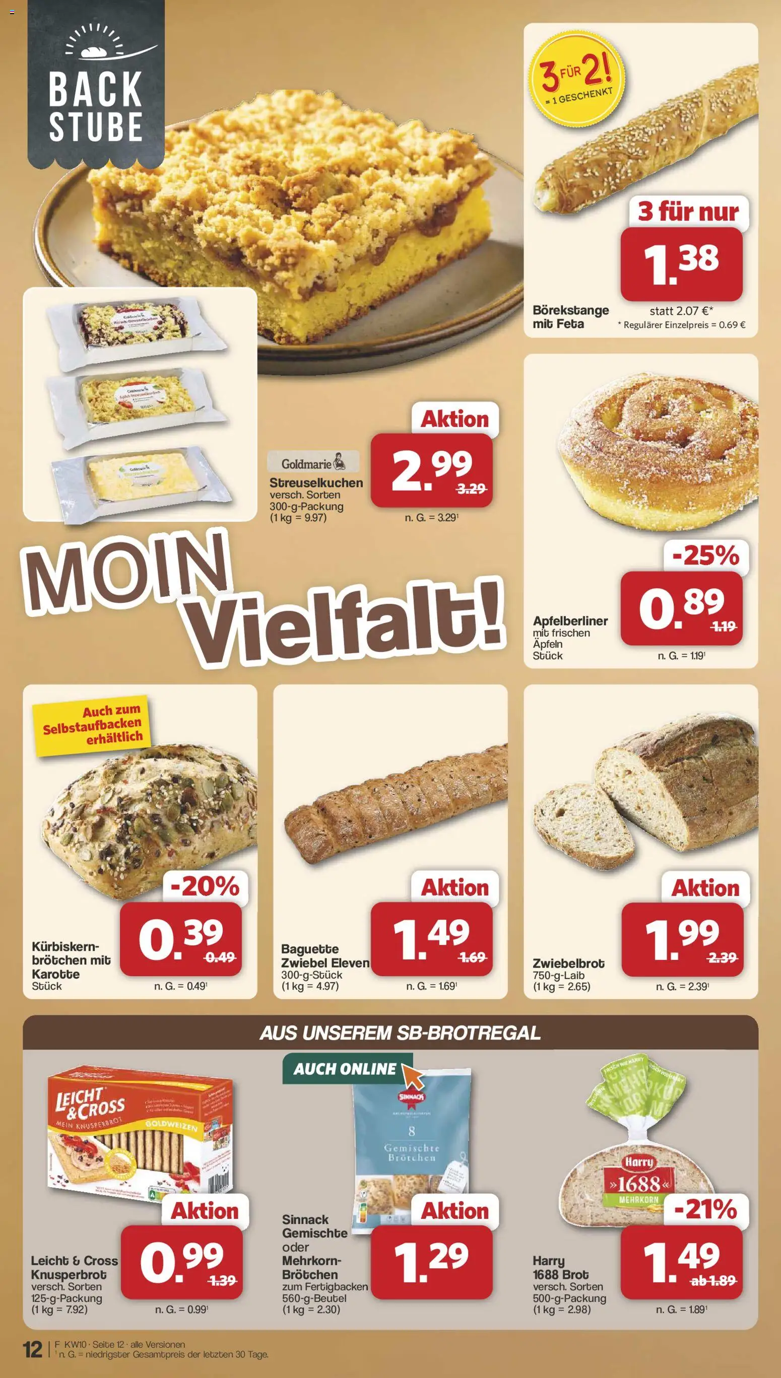 Famila Nordwest Prospekt 	 – gültig ab 02.03.2026 | Seite: 12 | Produkte: Feta, Baguette, Brot, Karotte